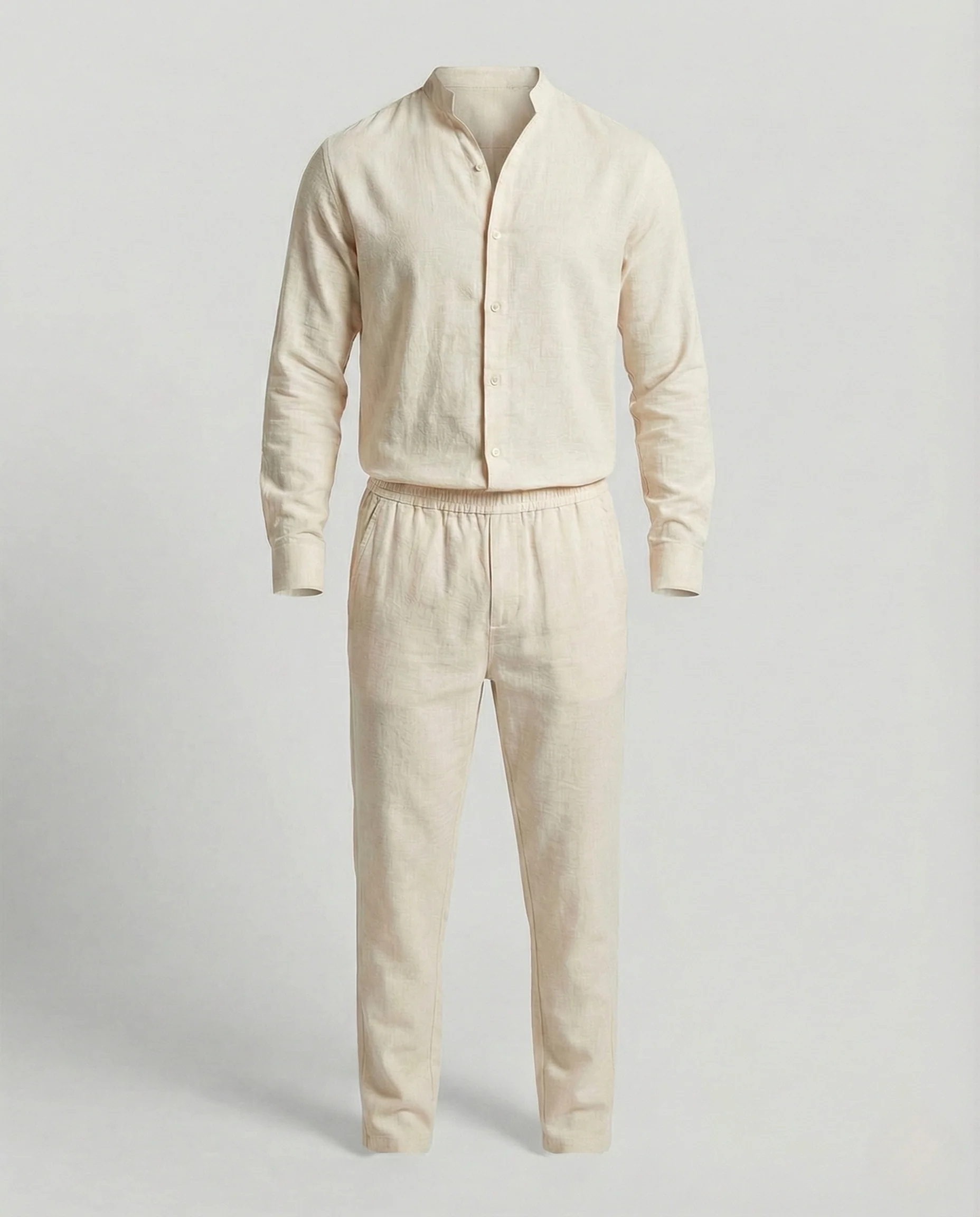 Leinen Set Mit Freizeit Hose Herren - Image 10