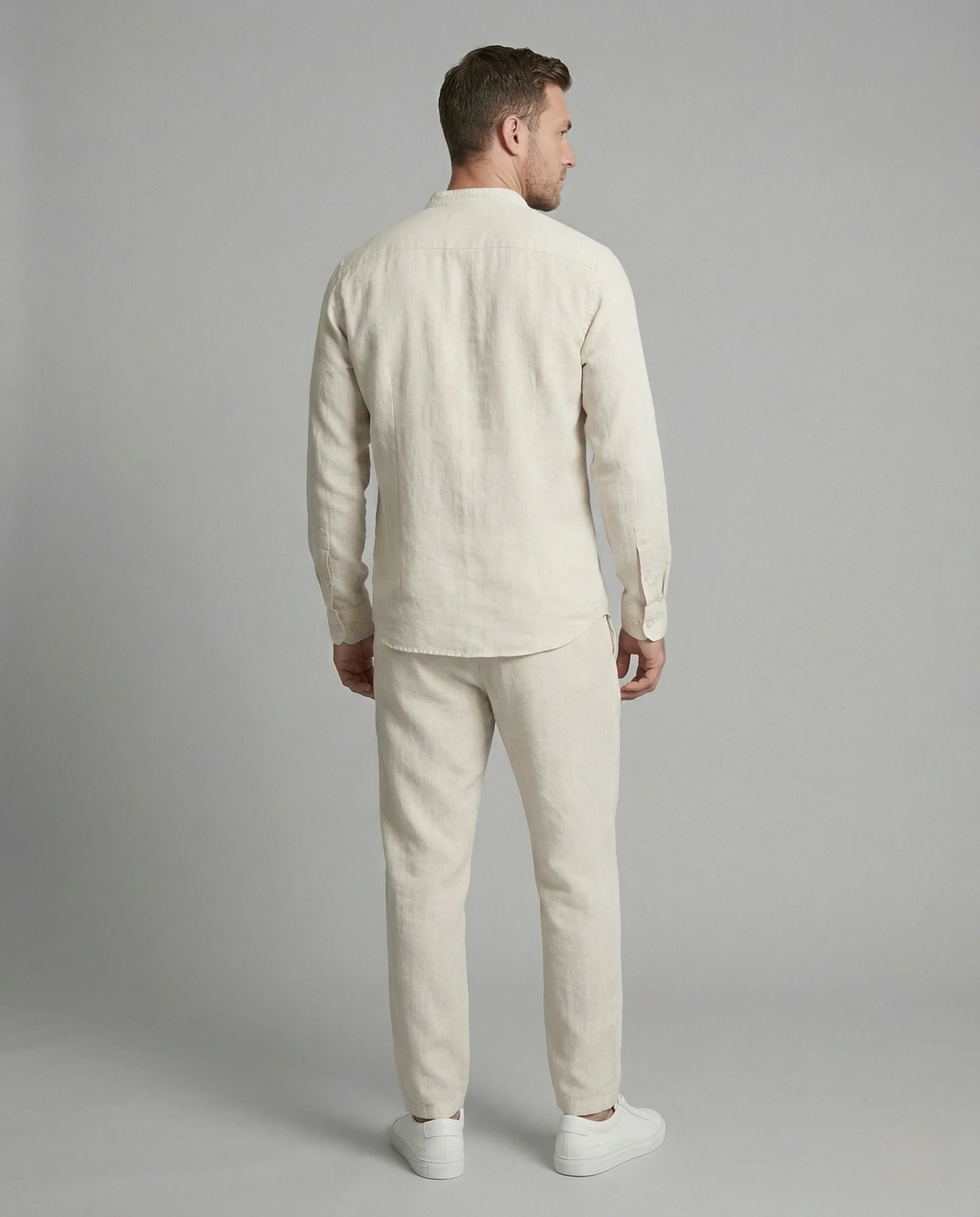 Leinen Set Mit Freizeit Hose Herren - Image 2