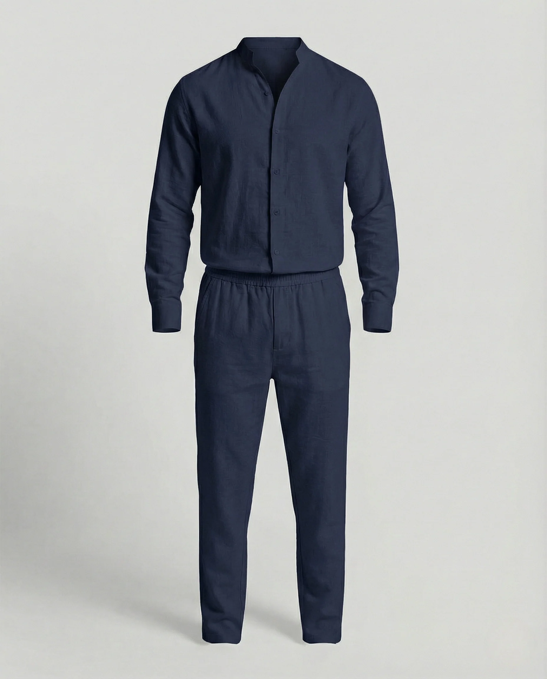 Leinen Set Mit Freizeit Hose Herren - Image 5