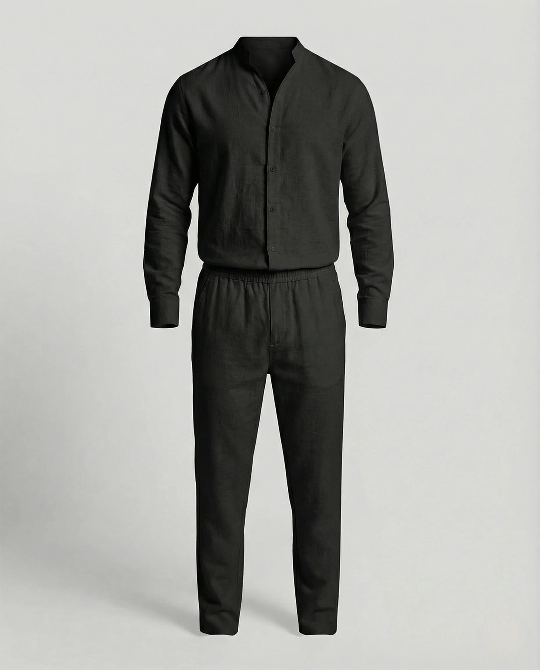 Leinen Set Mit Freizeit Hose Herren - Image 7