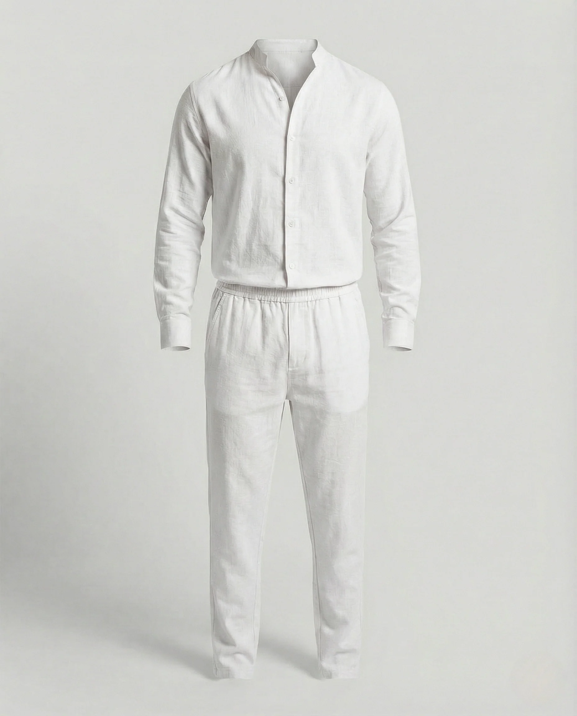 Leinen Set Mit Freizeit Hose Herren - Image 9