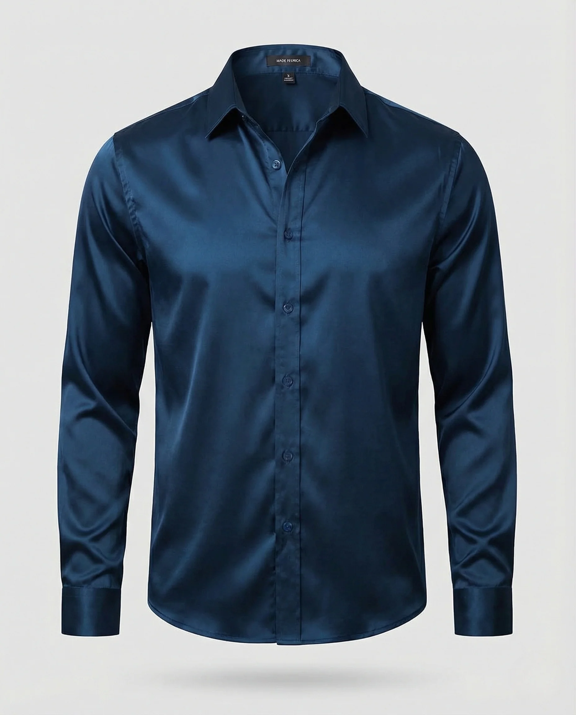 Satin Abendhemd Mit Haifischkragen Herren - Image 6