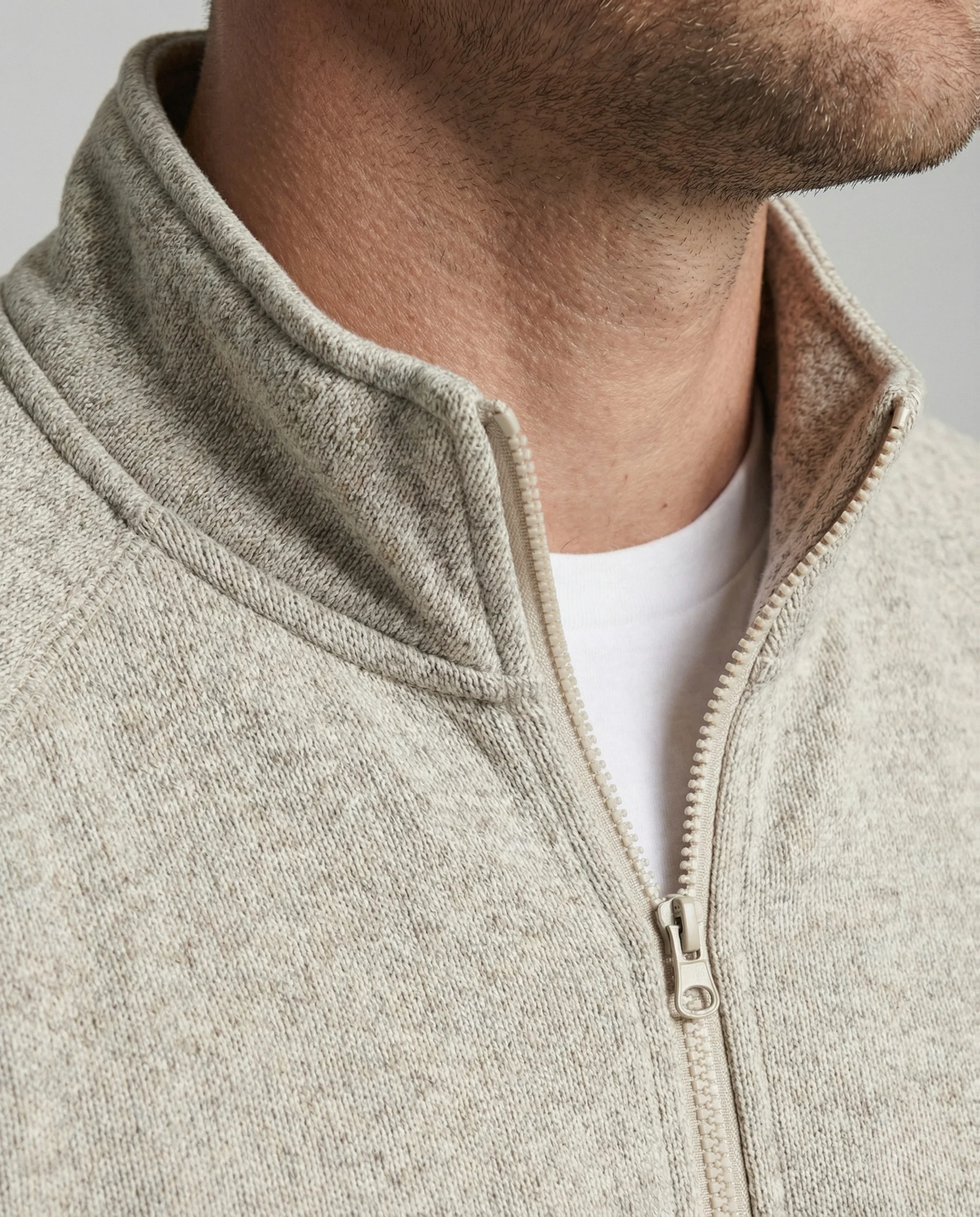 Herren Fleece-Zipjacke mit Stehkragen - Image 4