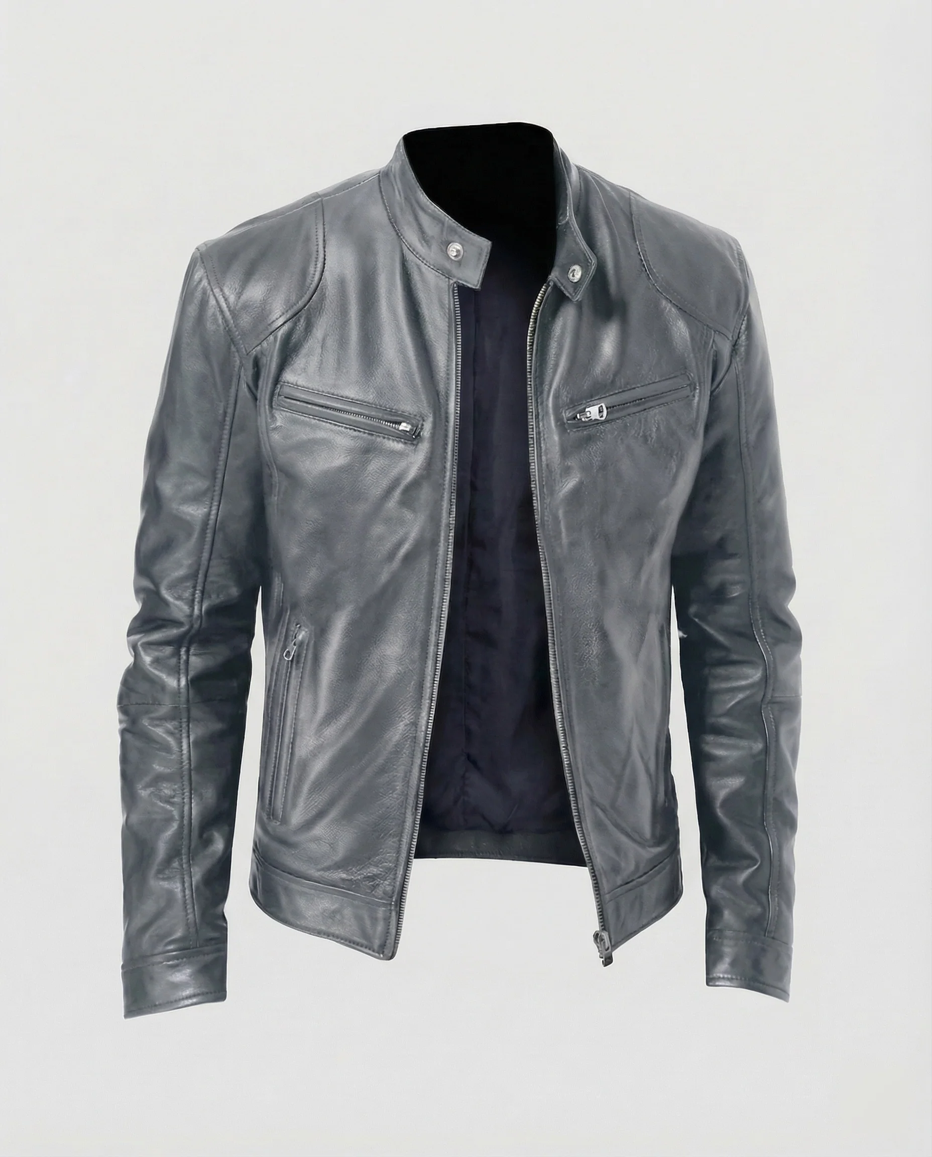 Herren Motorrad Lederblouson - Image 12