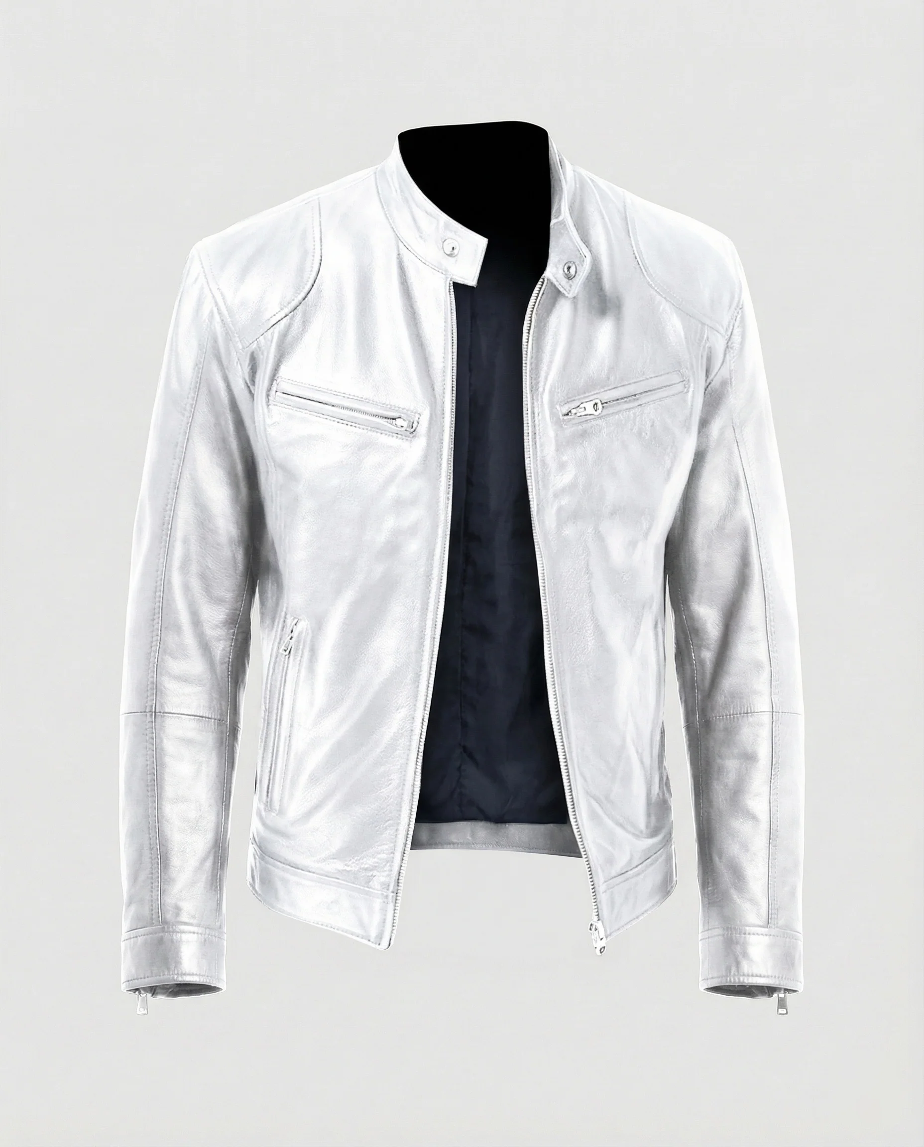 Herren Motorrad Lederblouson - Image 4
