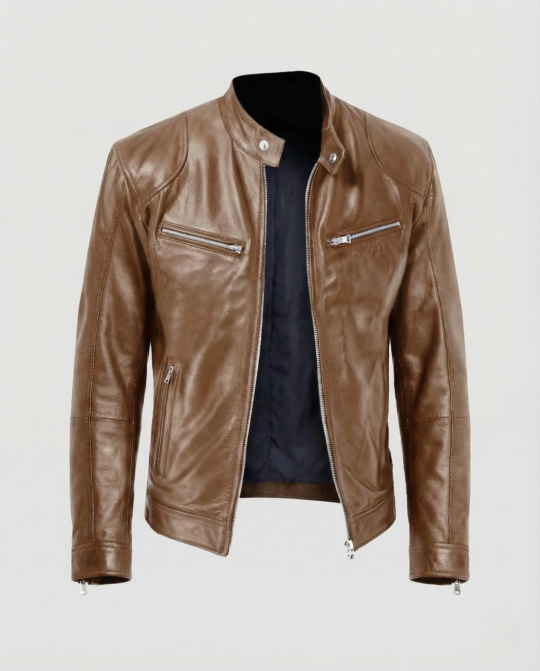 Herren Motorrad Lederblouson - Image 6