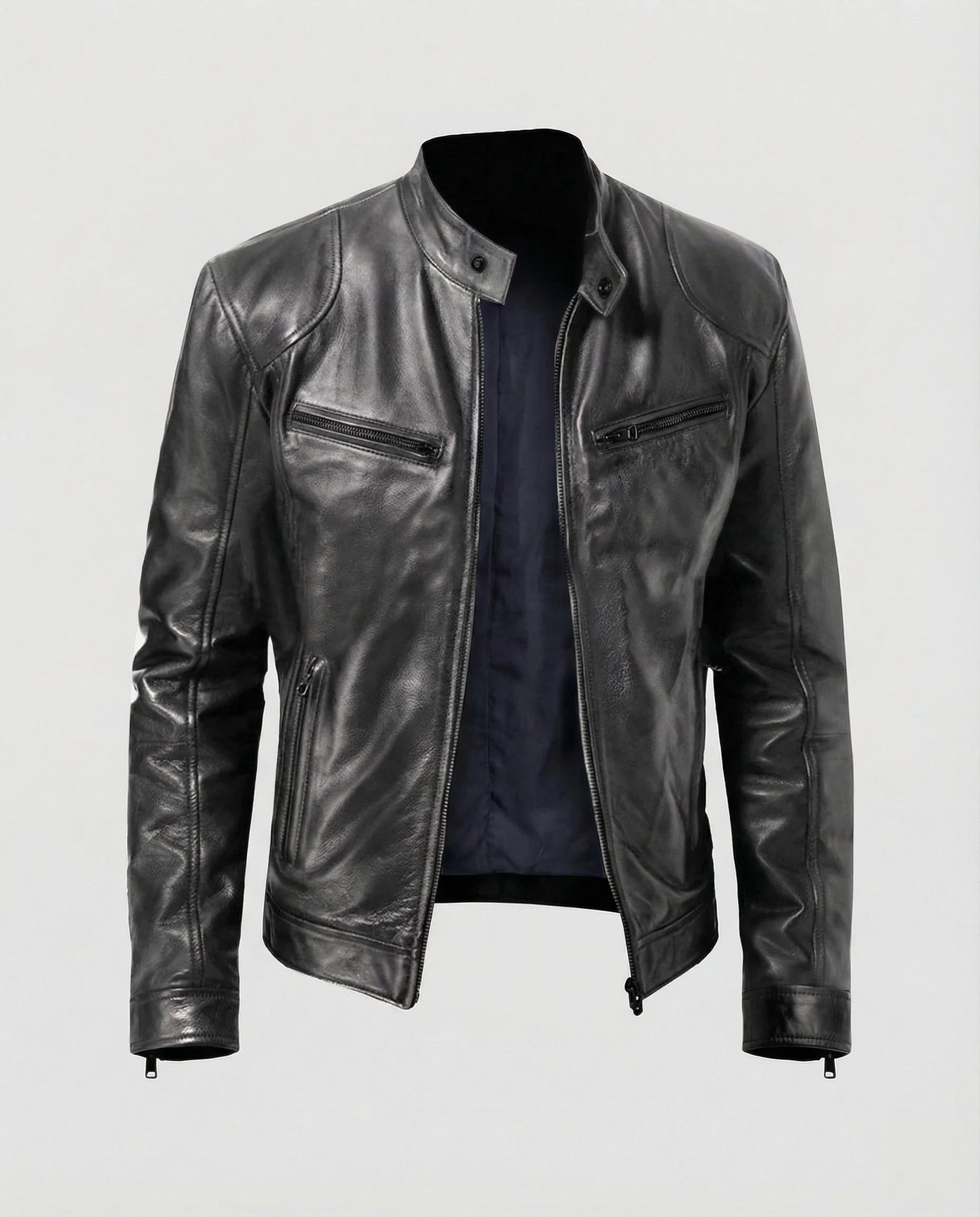 Herren Motorrad Lederblouson - Image 7