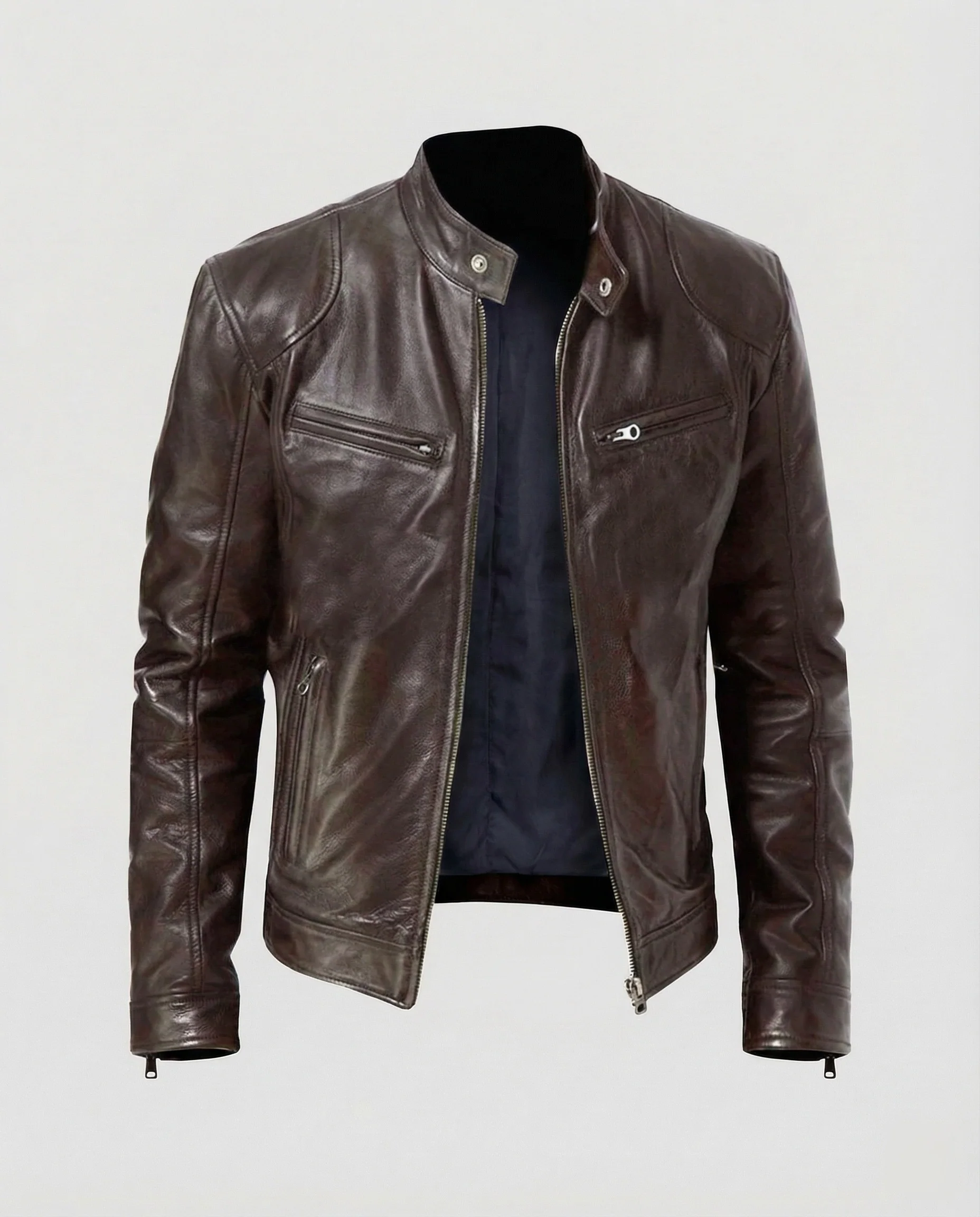 Herren Motorrad Lederblouson - Image 8