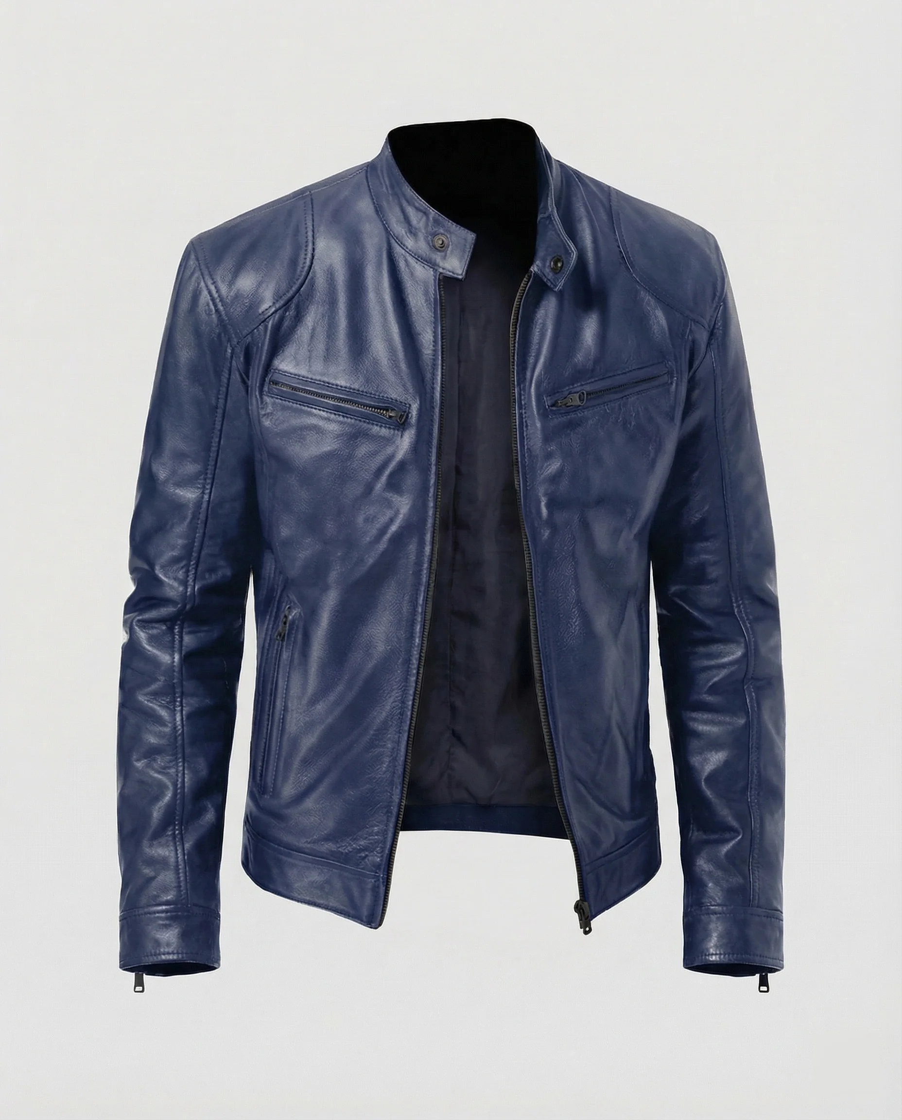 Herren Motorrad Lederblouson - Image 9