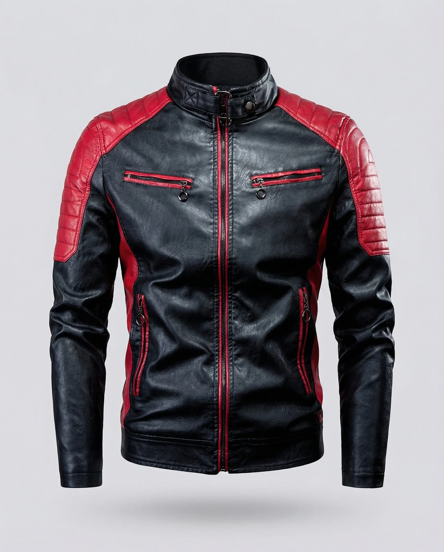 Herren Bikerjacke Motorsport Stil - Image 2