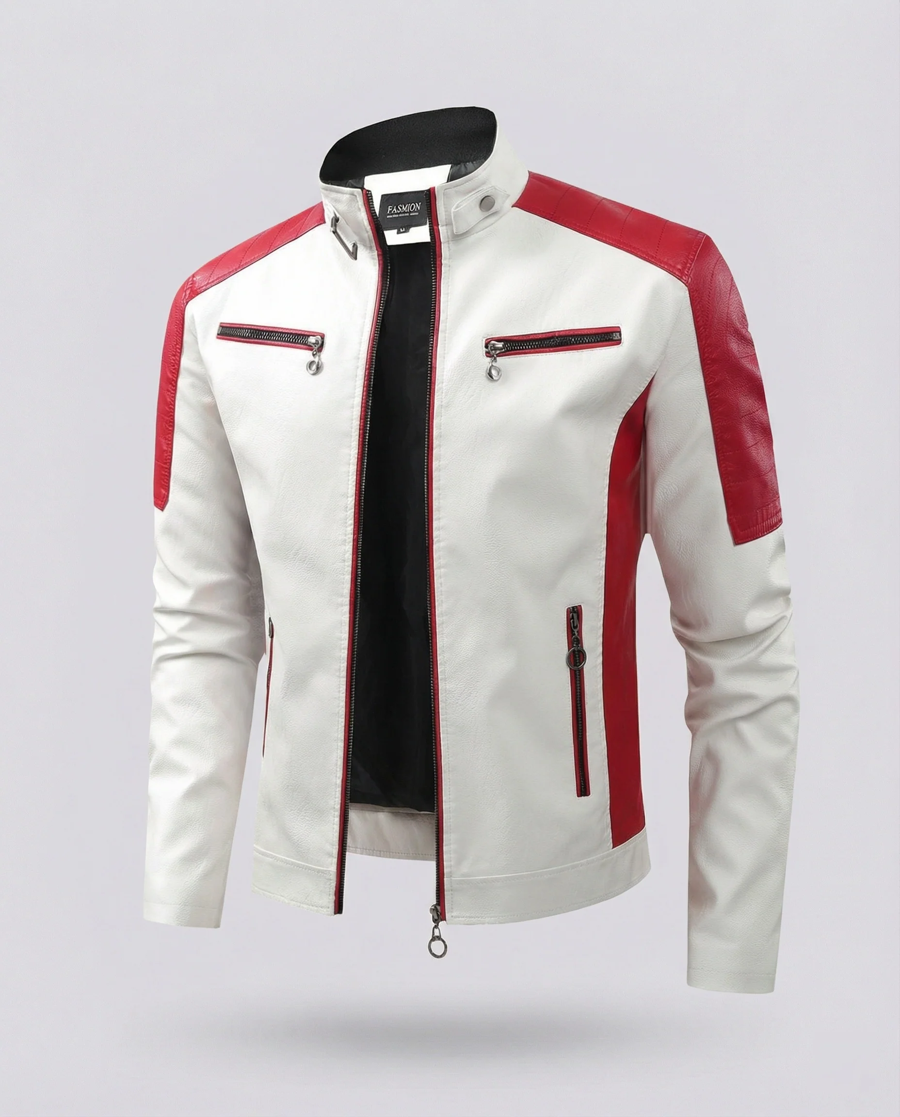 Herren Bikerjacke Motorsport Stil - Image 6