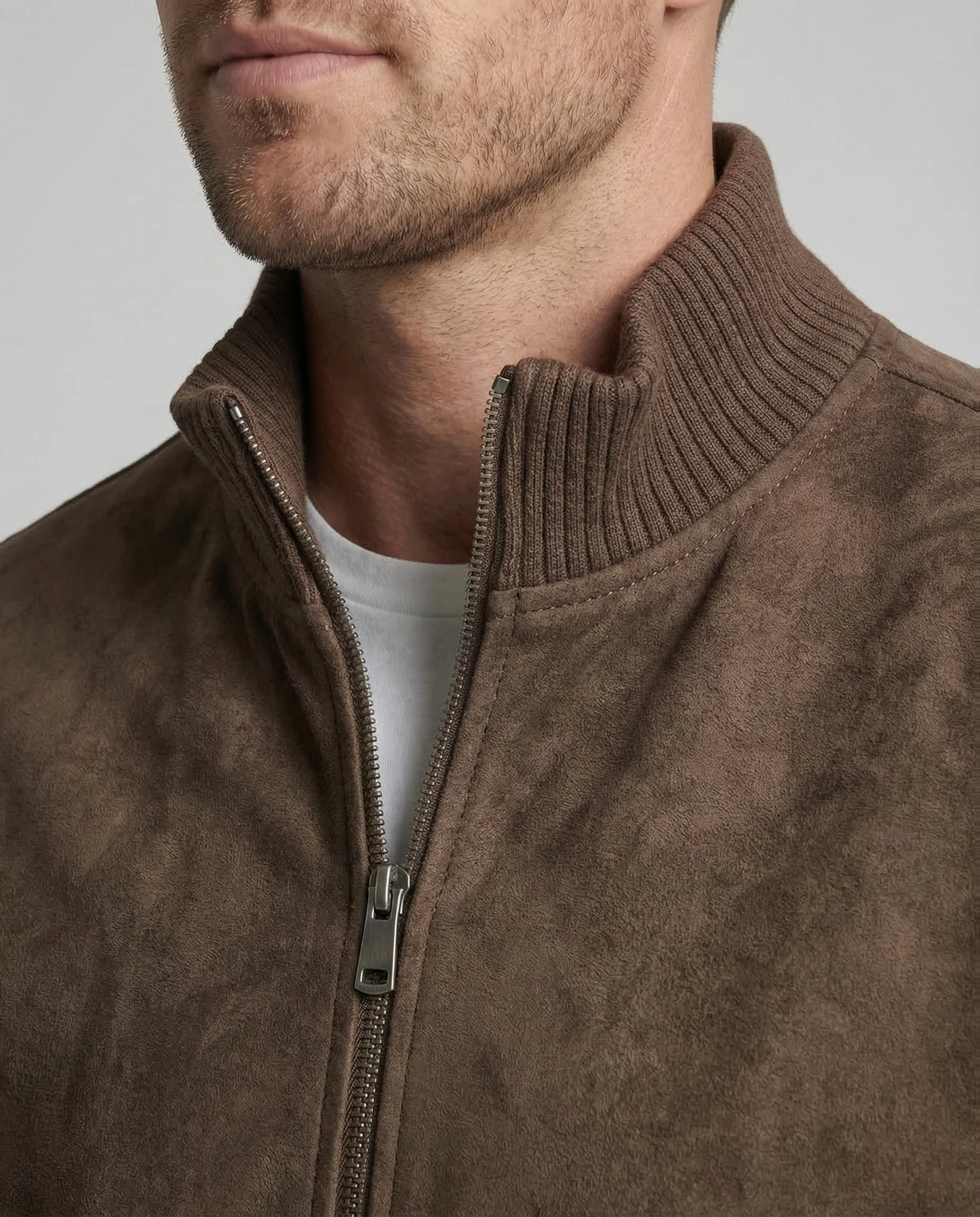 Herren Bomberjacke Oversize Rippbund - Image 3