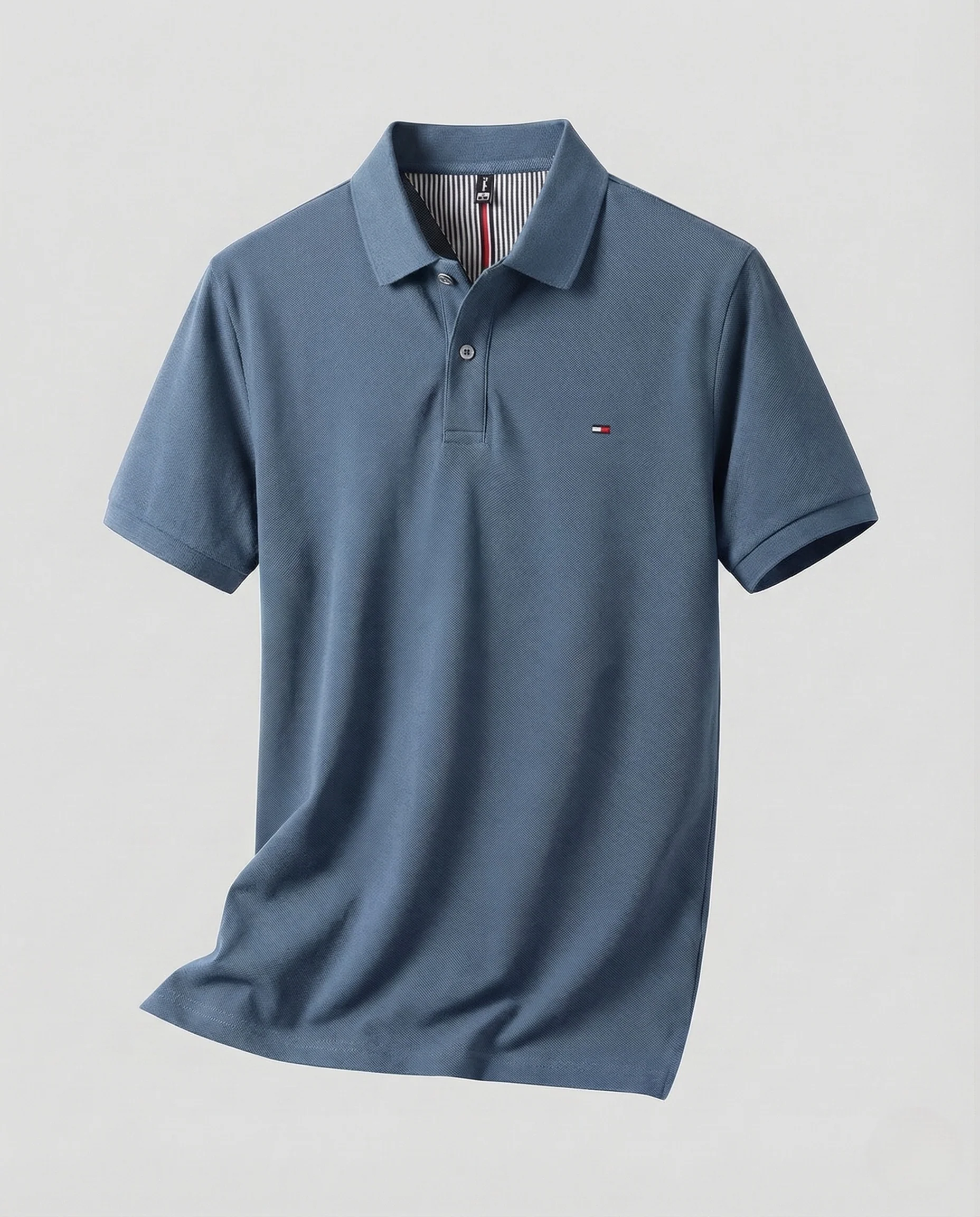 Herren Baumwoll Poloshirt mit Nackenpaspel - Image 14