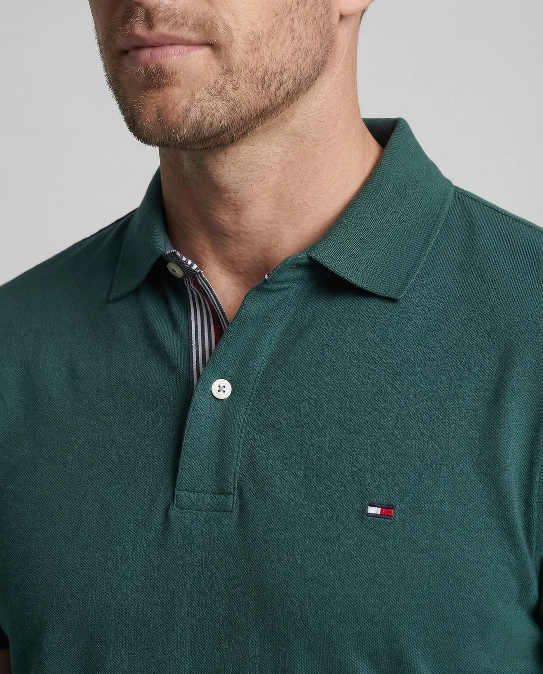 Herren Baumwoll Poloshirt mit Nackenpaspel - Image 23