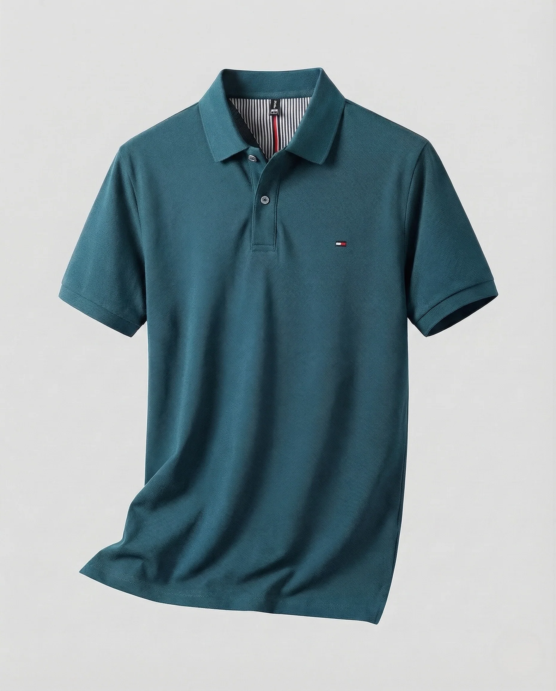 Herren Baumwoll Poloshirt mit Nackenpaspel - Image 37