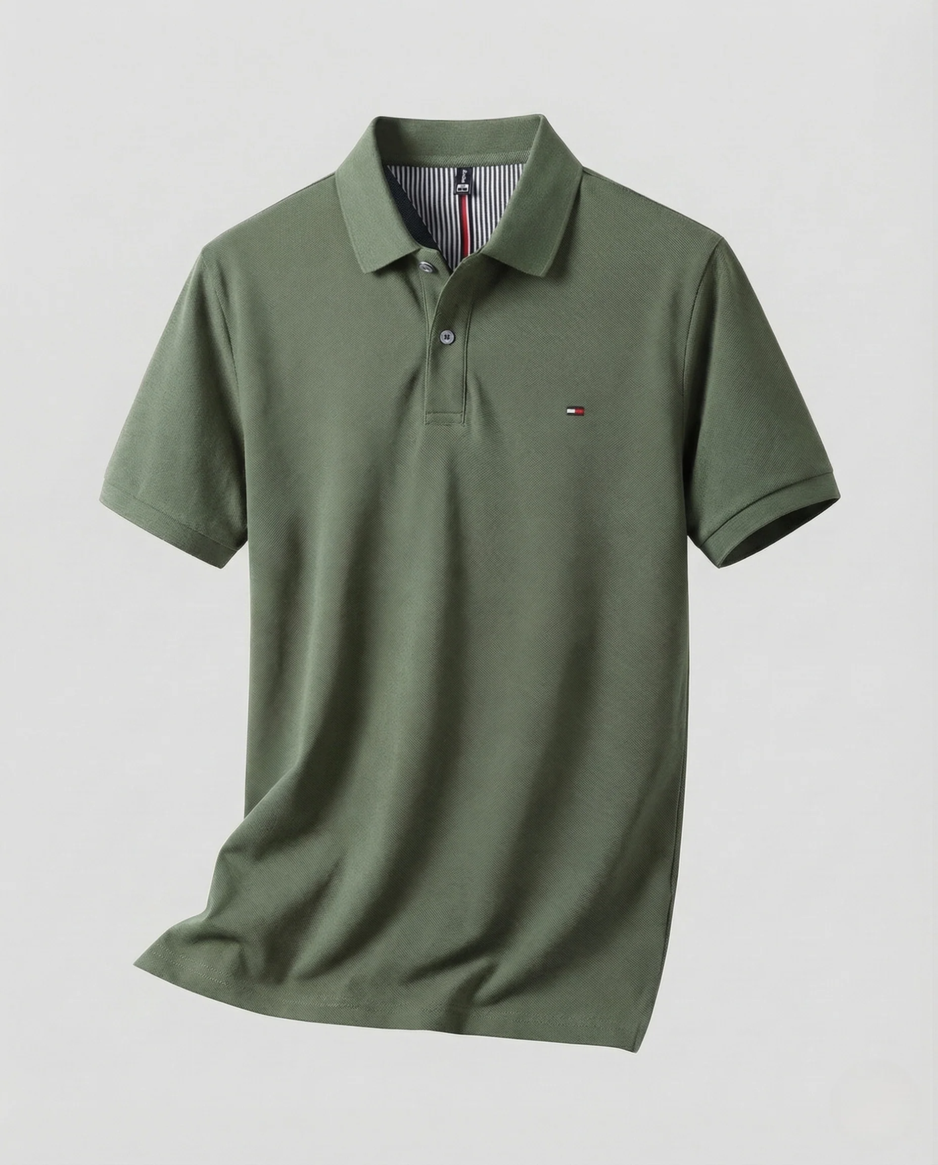 Herren Baumwoll Poloshirt mit Nackenpaspel - Image 38