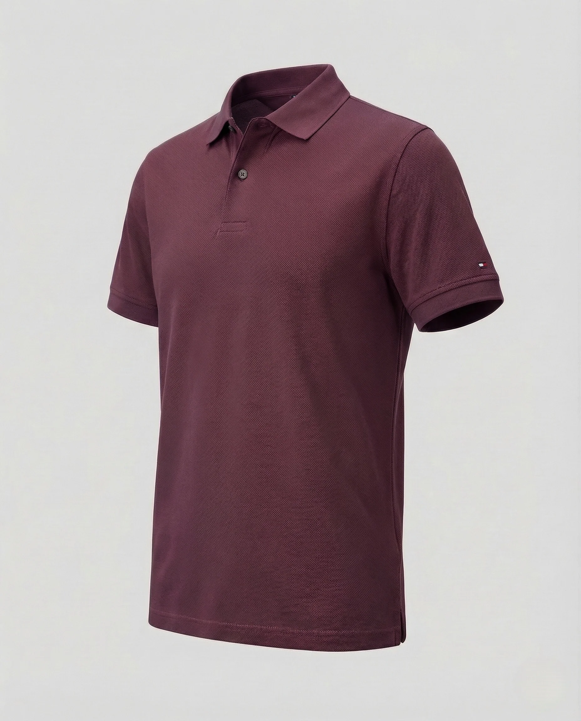 Herren Piqué Poloshirt mit Kentkragen und Logo Patch - Image 14