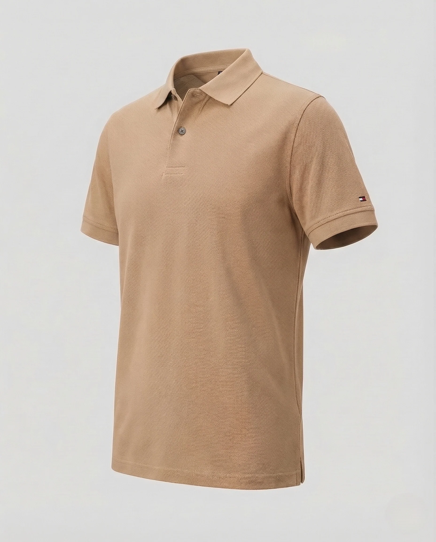 Herren Piqué Poloshirt mit Kentkragen und Logo Patch - Image 15