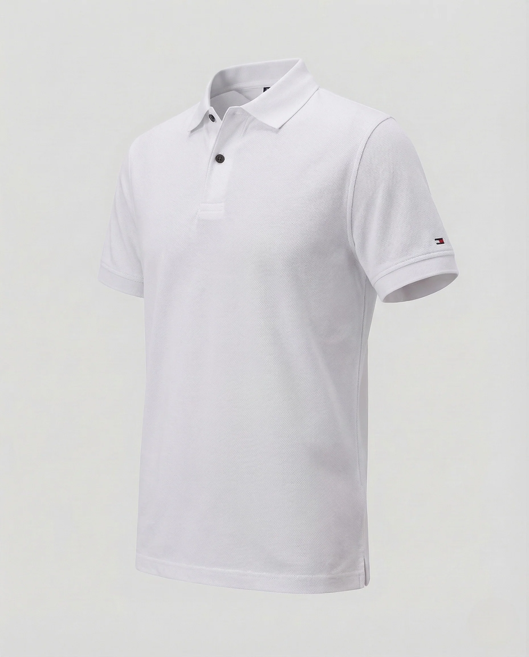 Herren Piqué Poloshirt mit Kentkragen und Logo Patch - Image 9