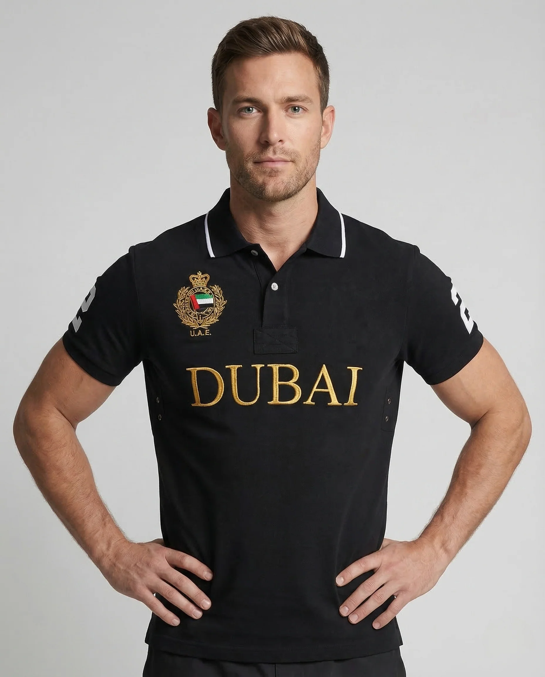 Herren Polo DUBAI Stickerei - Image 2
