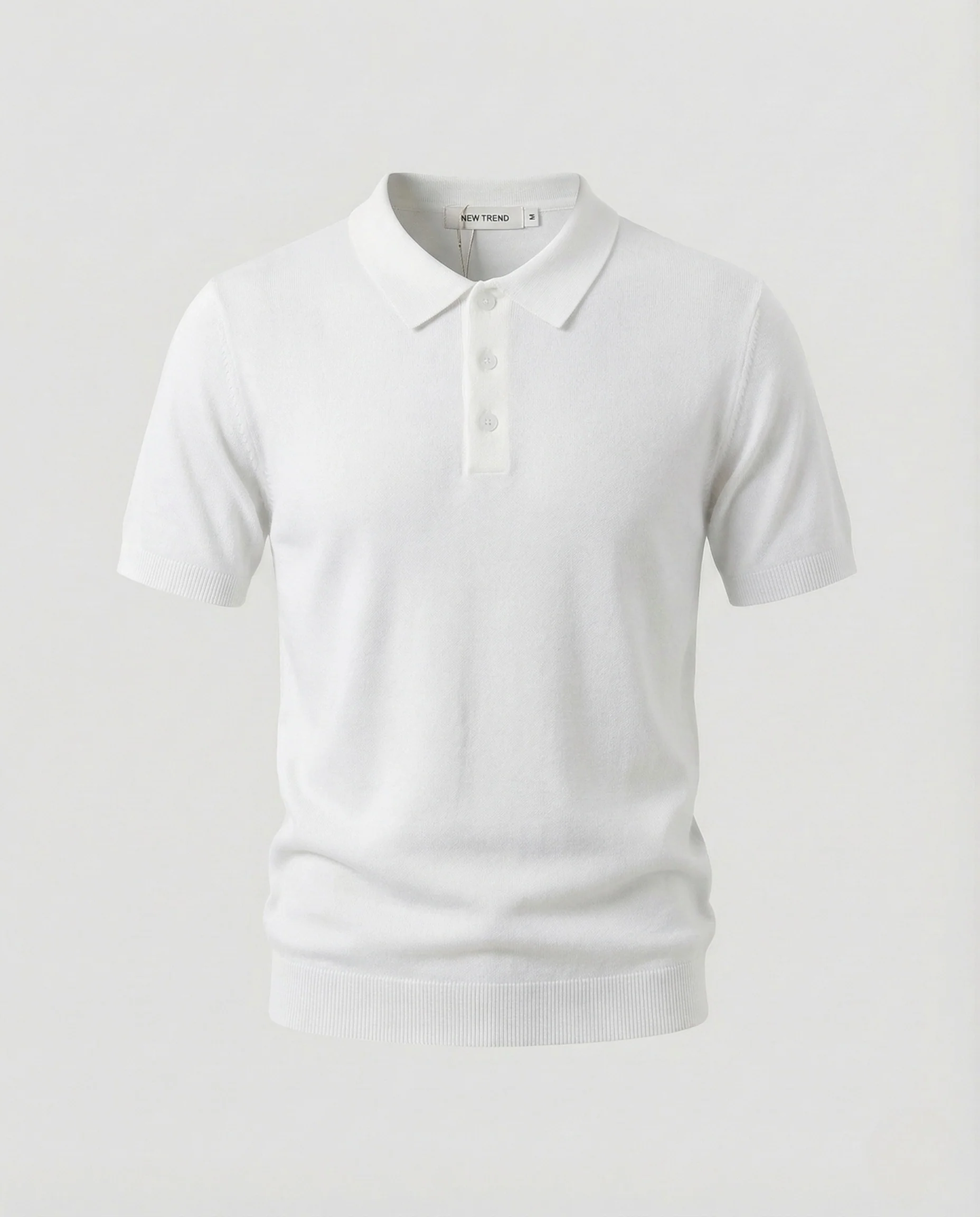 Herren Feinstrick Poloshirt mit Perlmuttknöpfen und Stretchkomfort - Image 7