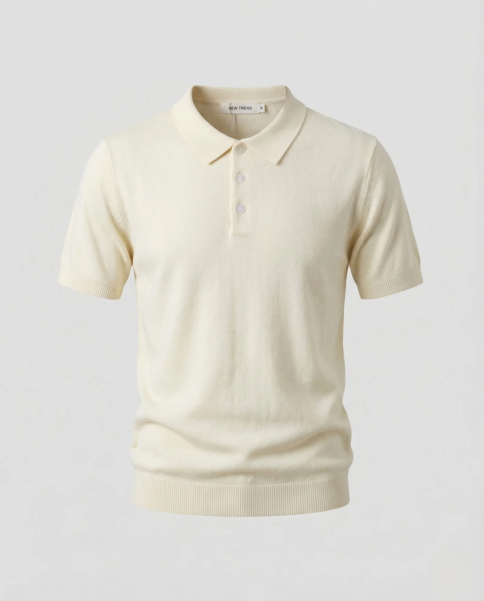 Herren Feinstrick Poloshirt mit Perlmuttknöpfen und Stretchkomfort - Image 8