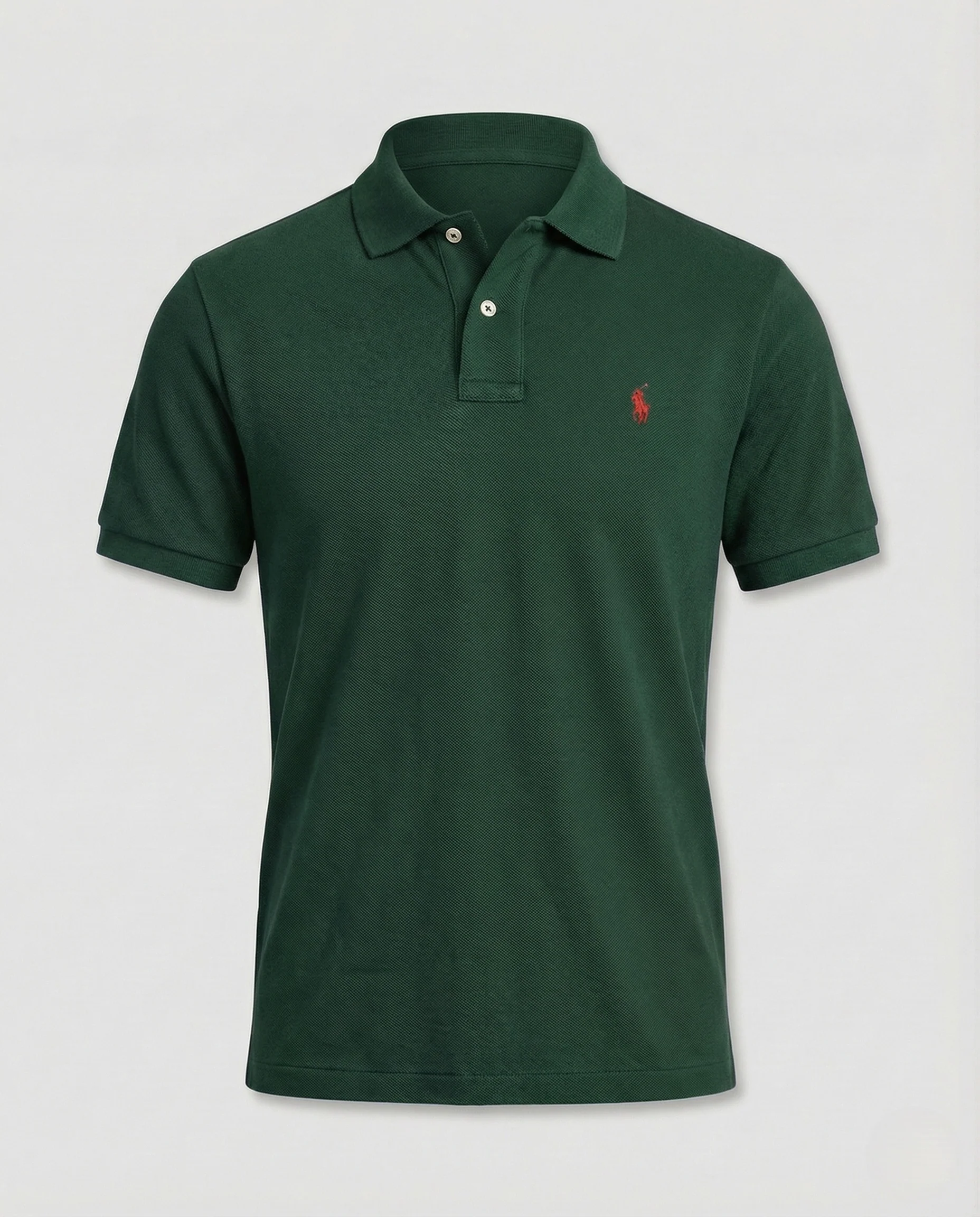 Herren Piqué Poloshirt mit verdeckter Knopfleiste und Mesh Struktur - Image 12