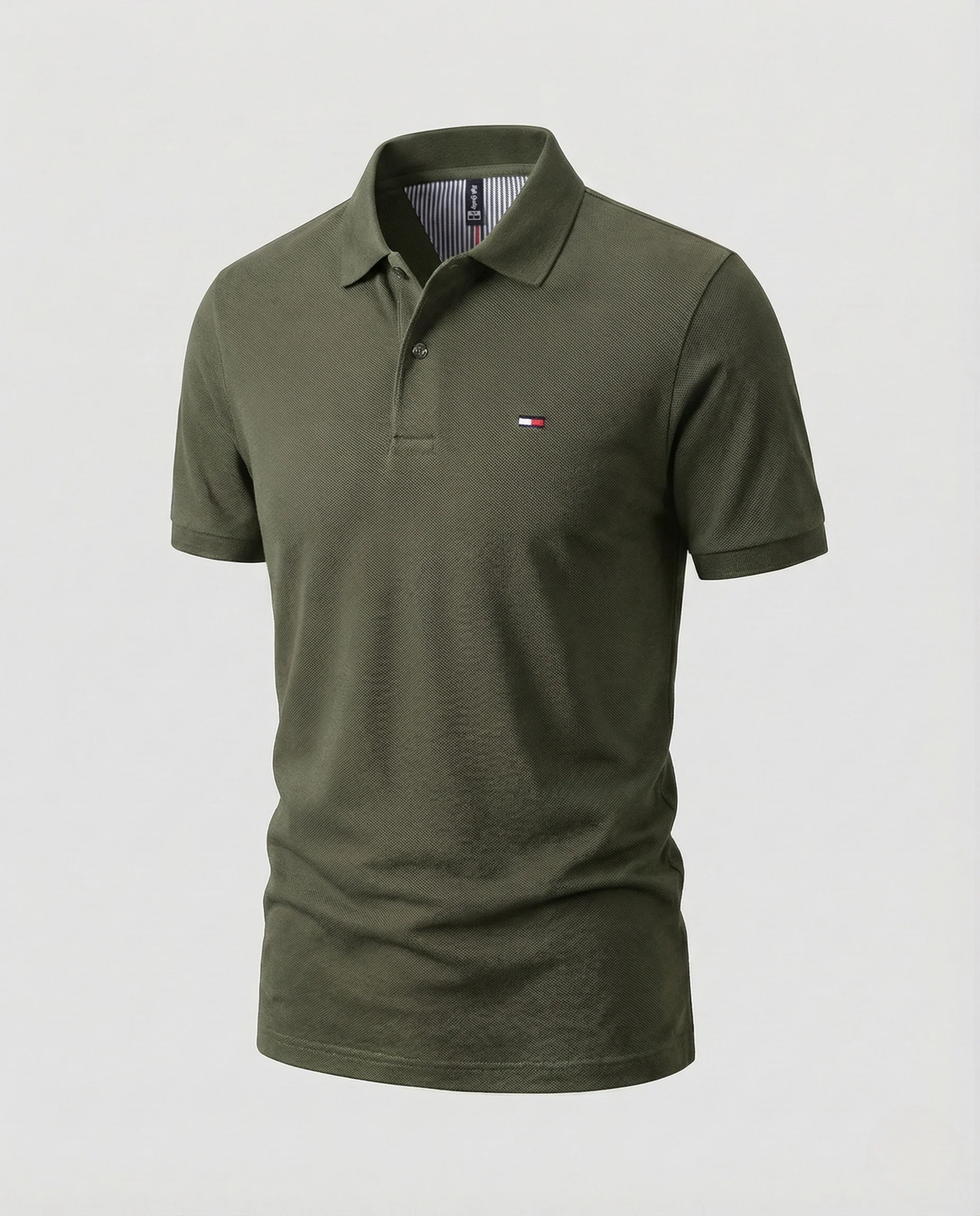 Herren Premium Poloshirt Strukturpiqué mit Stickerei - Image 8