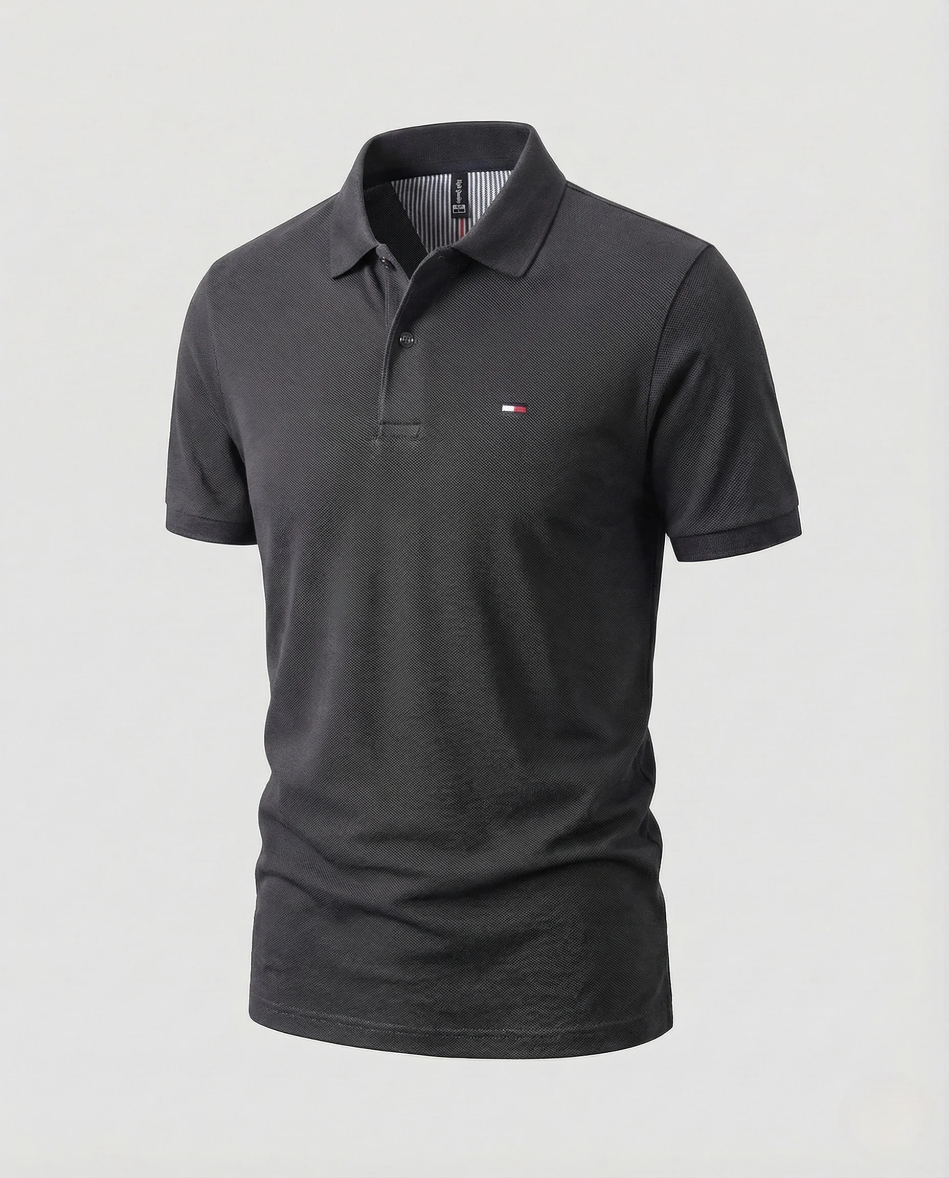 Herren Premium Poloshirt Strukturpiqué mit Stickerei - Image 9
