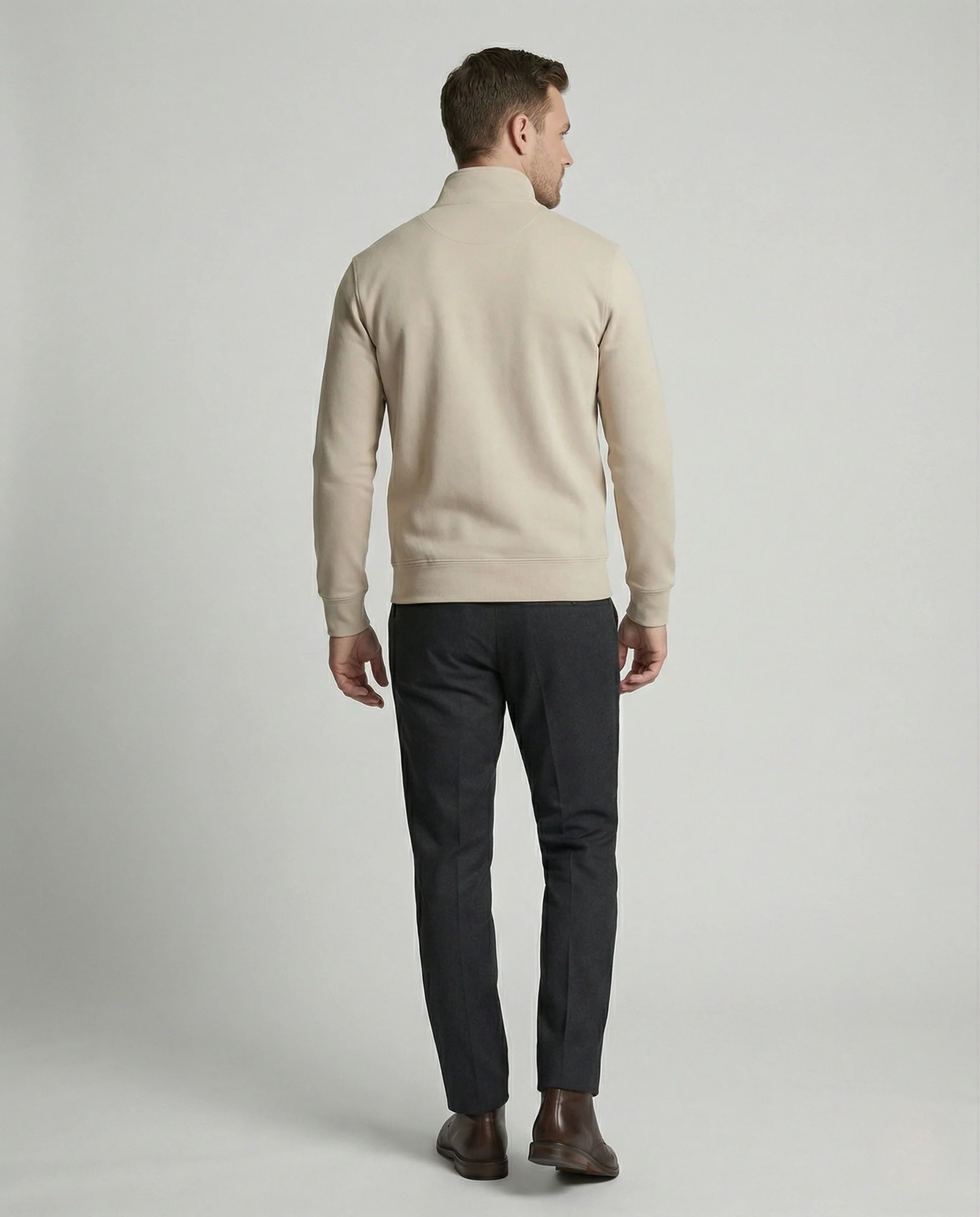 Reißverschluss Cardigan Sweat Herren - Image 4