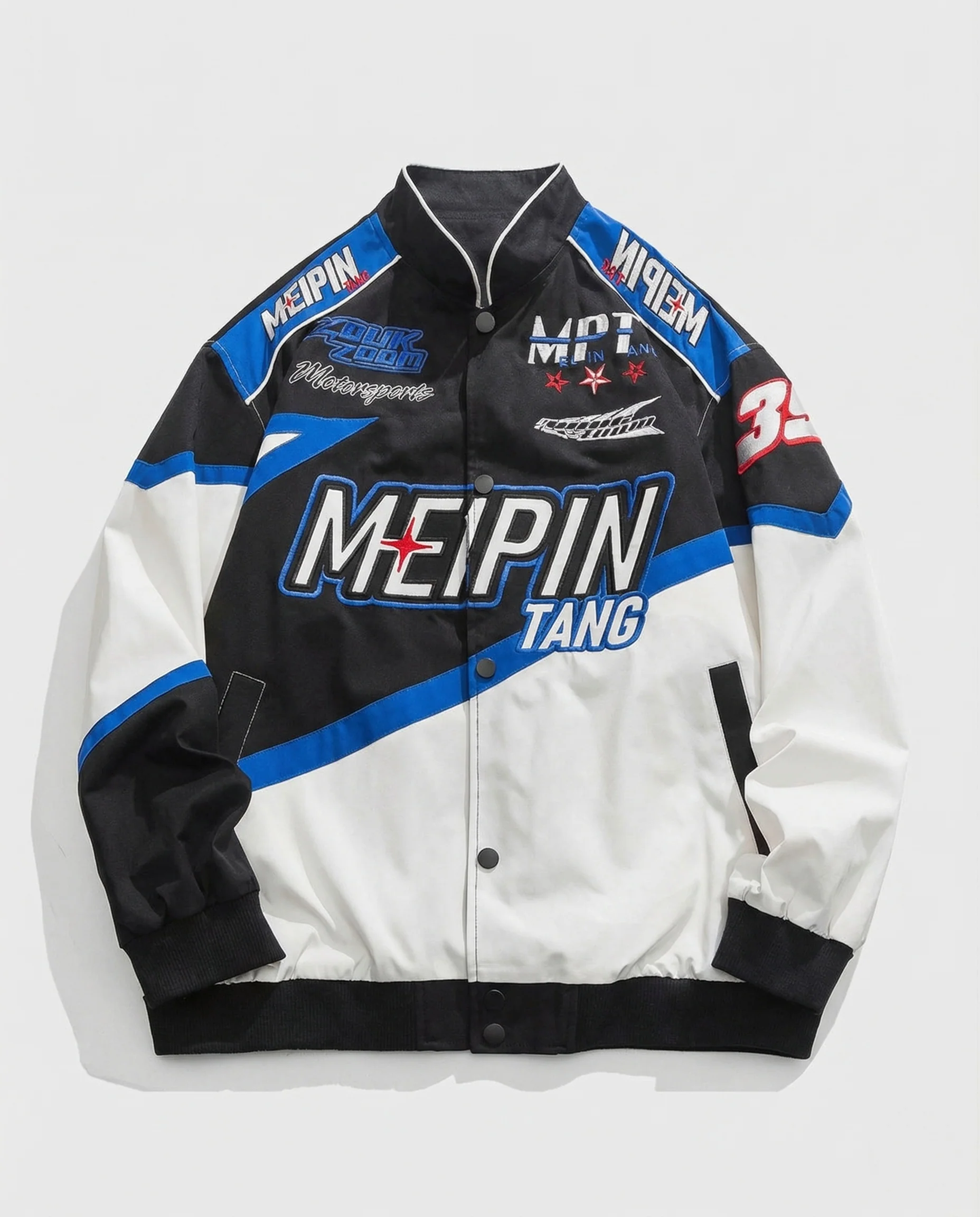 Herren Collegejacke Racing Retro Logoprint - Image 5