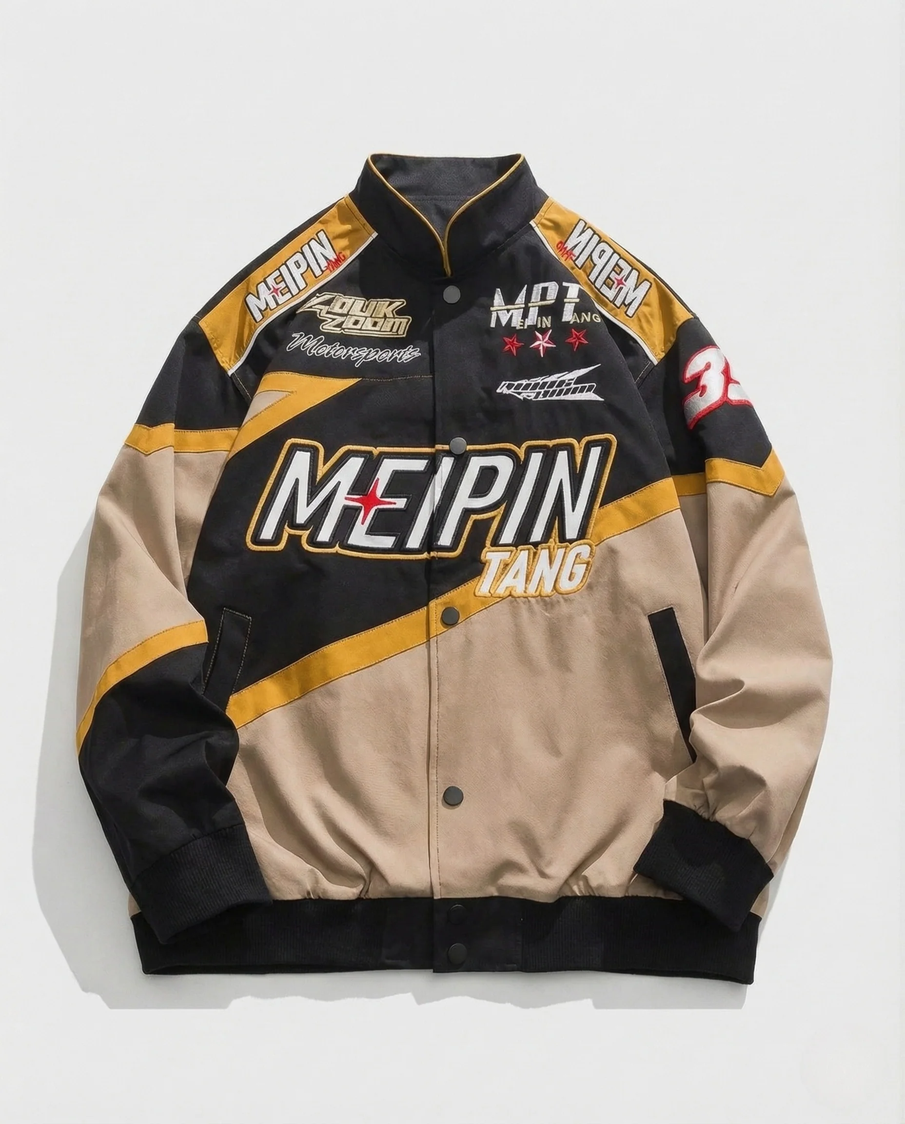 Herren Collegejacke Racing Retro Logoprint - Image 6