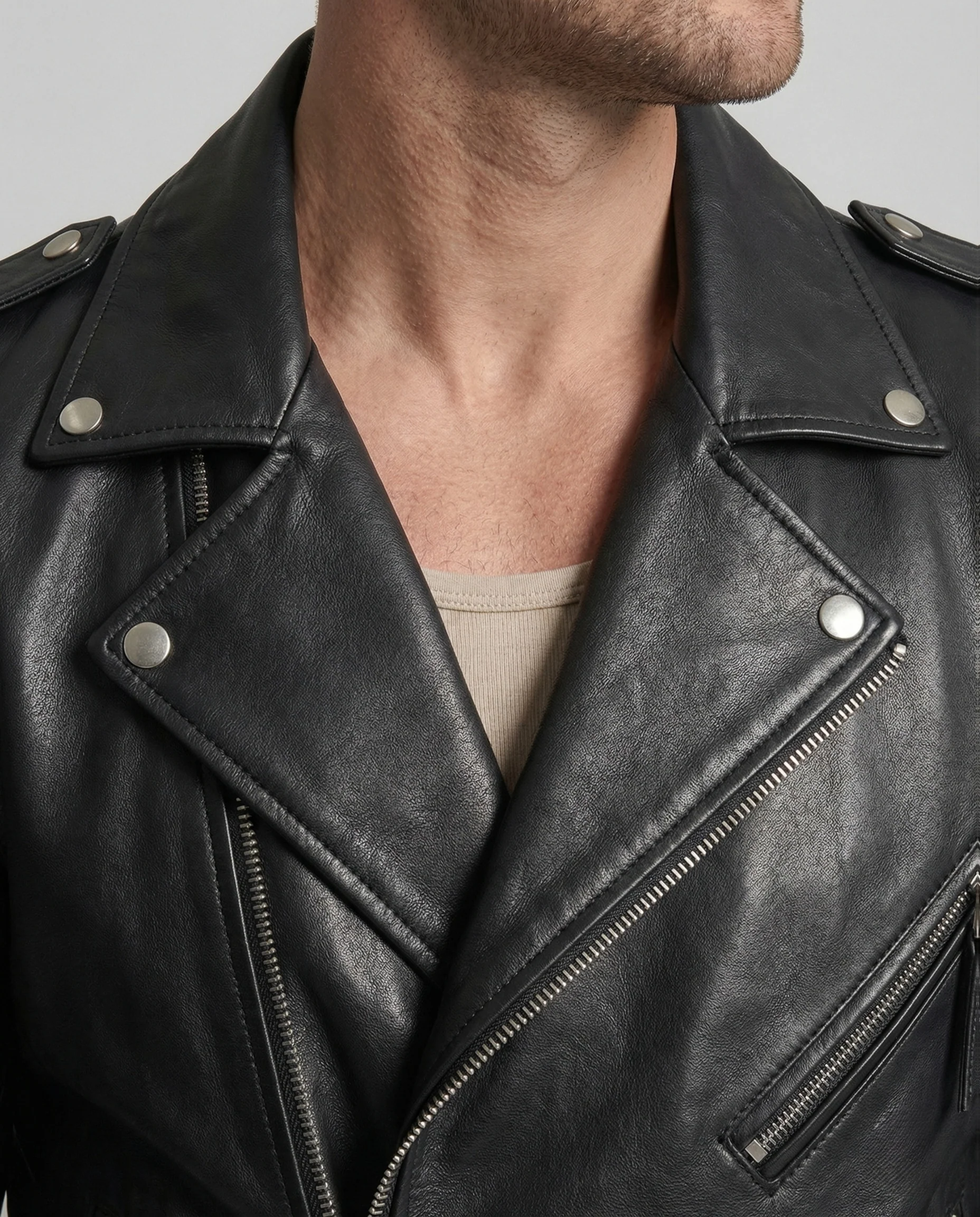 Herren Roadster Lederjacke - Image 4