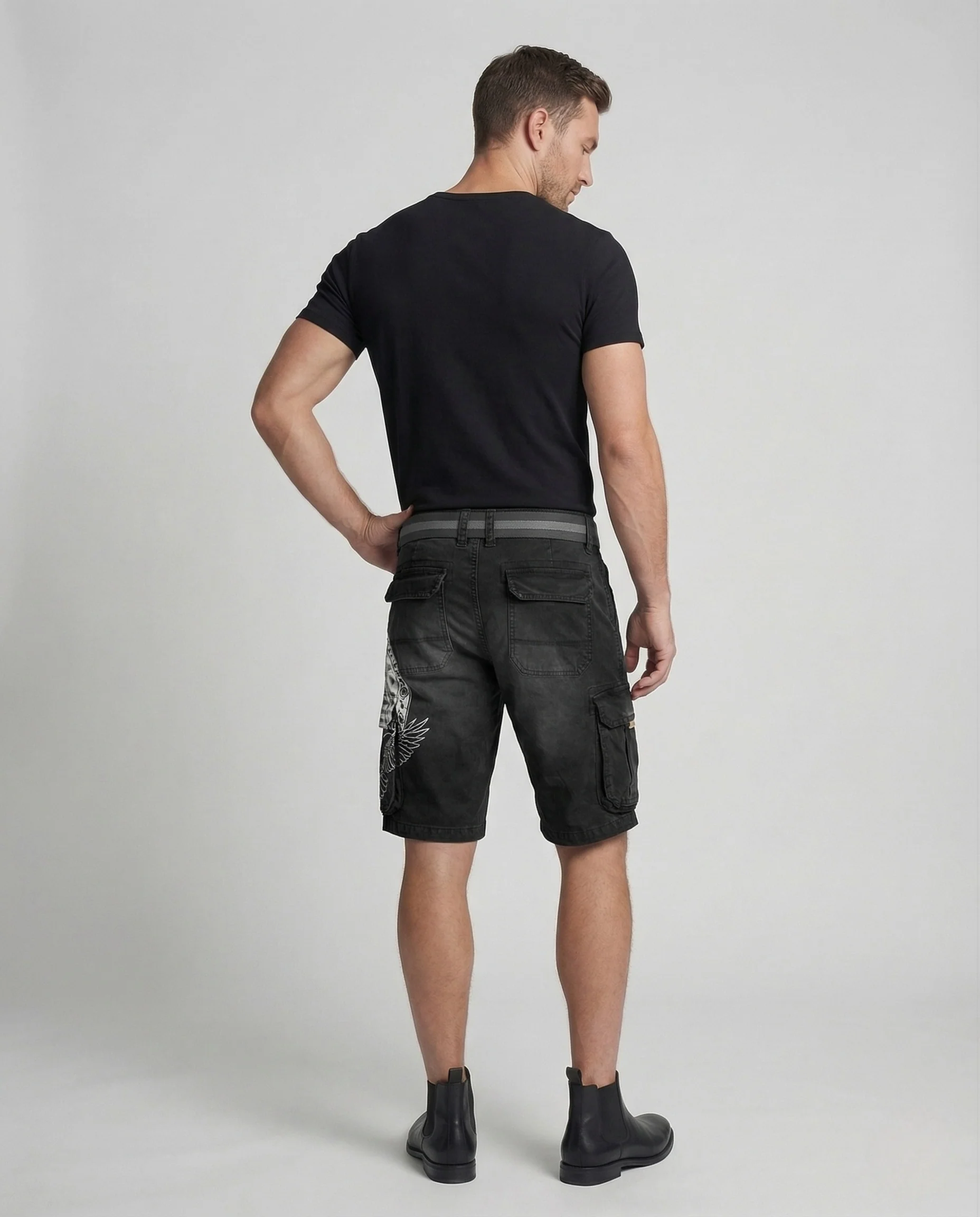 Herren Cargo Shorts Baumwollmix Mehrfachtaschen - Image 3