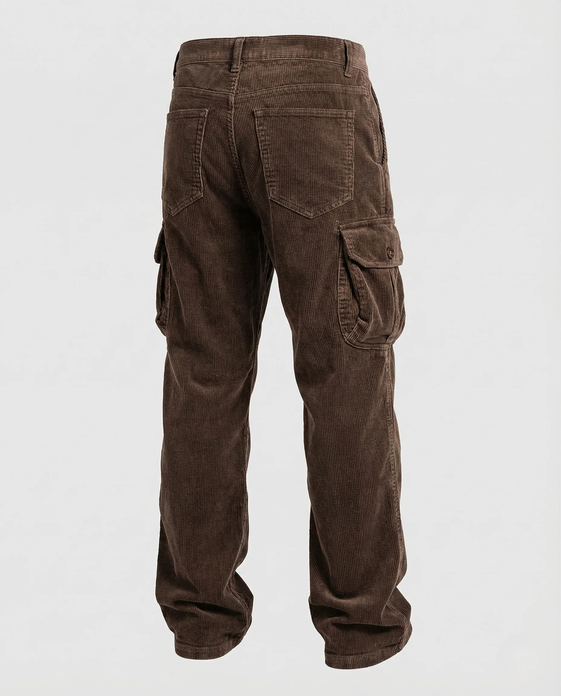 Herren Cord Cargo Hose Taschen - Image 5
