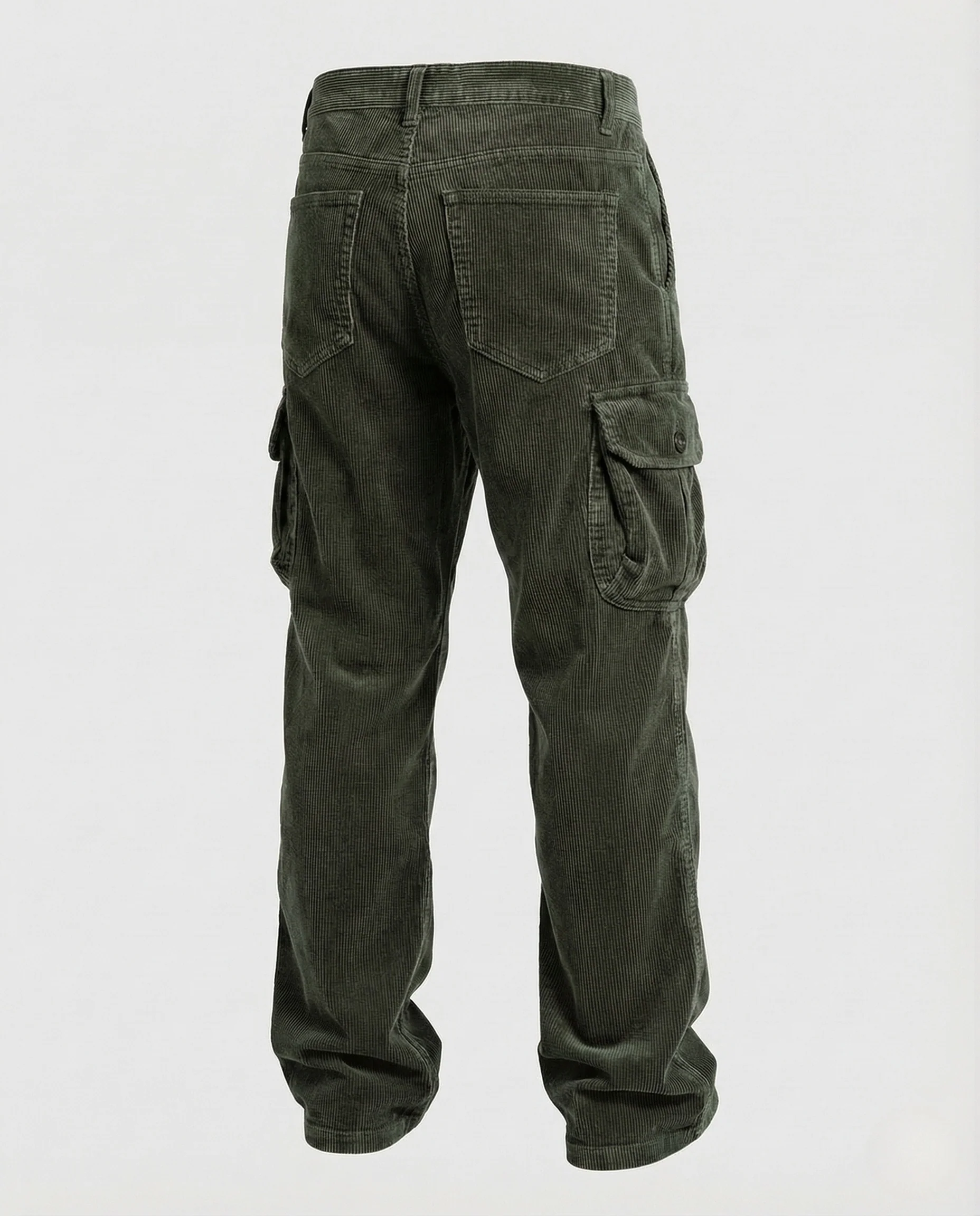 Herren Cord Cargo Hose Taschen - Image 6