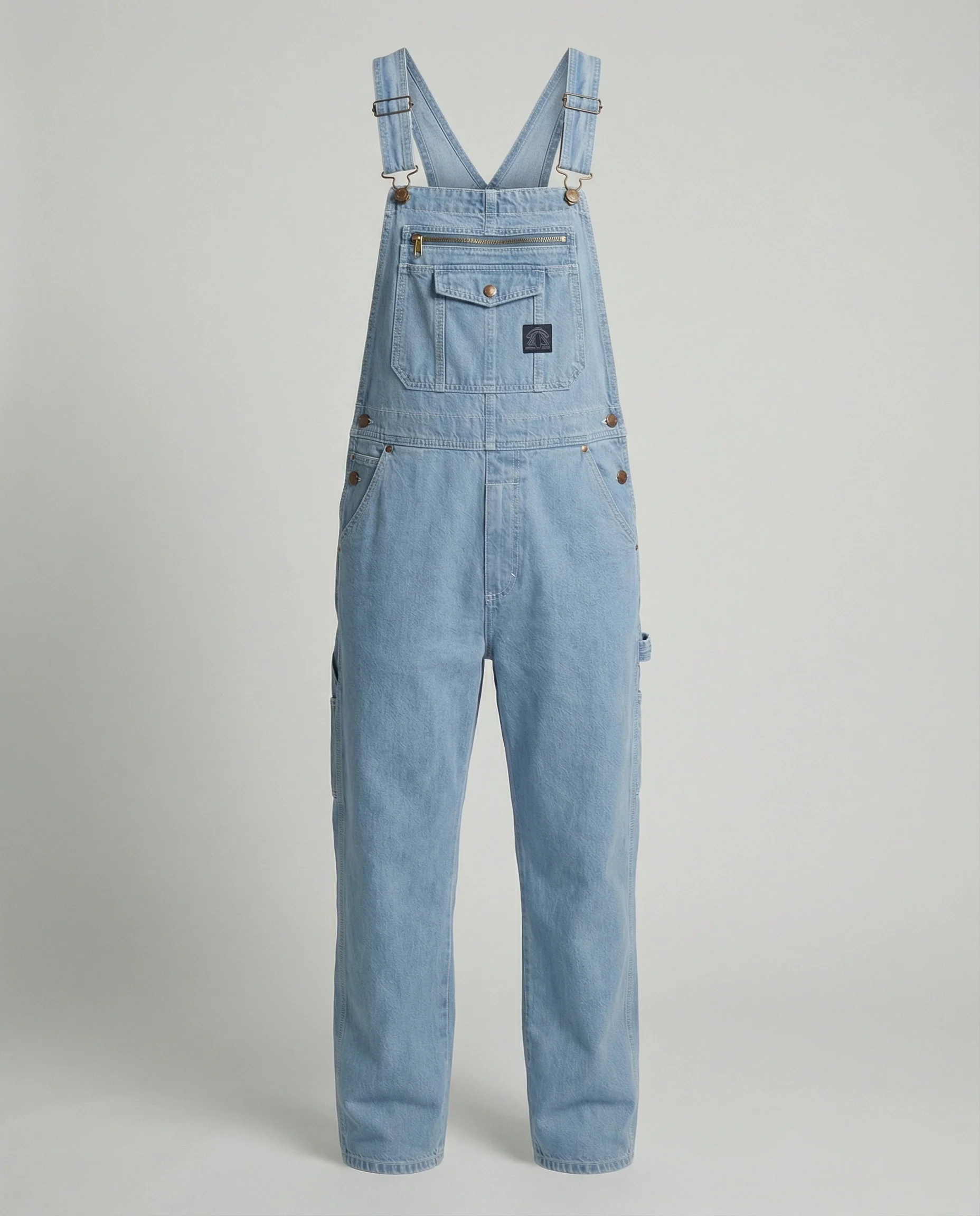 Herren Jeans Latzhose Arbeitslook - Image 2