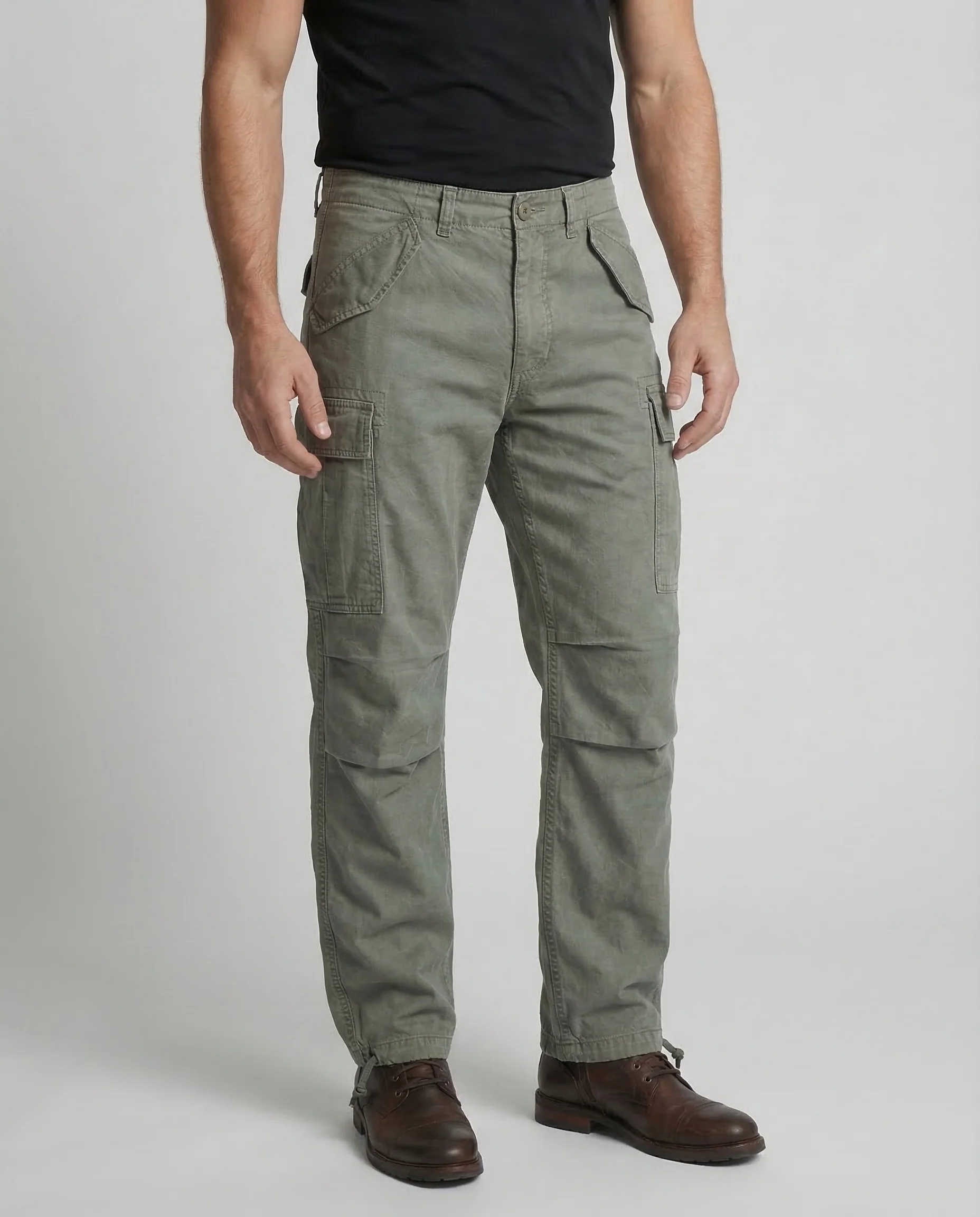 Herren Militärcanvas Cargo Hose - Image 2