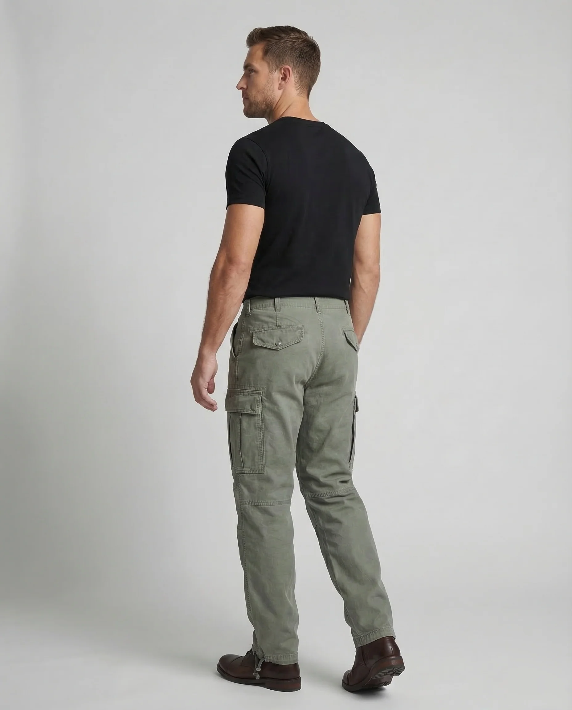 Herren Militärcanvas Cargo Hose - Image 4