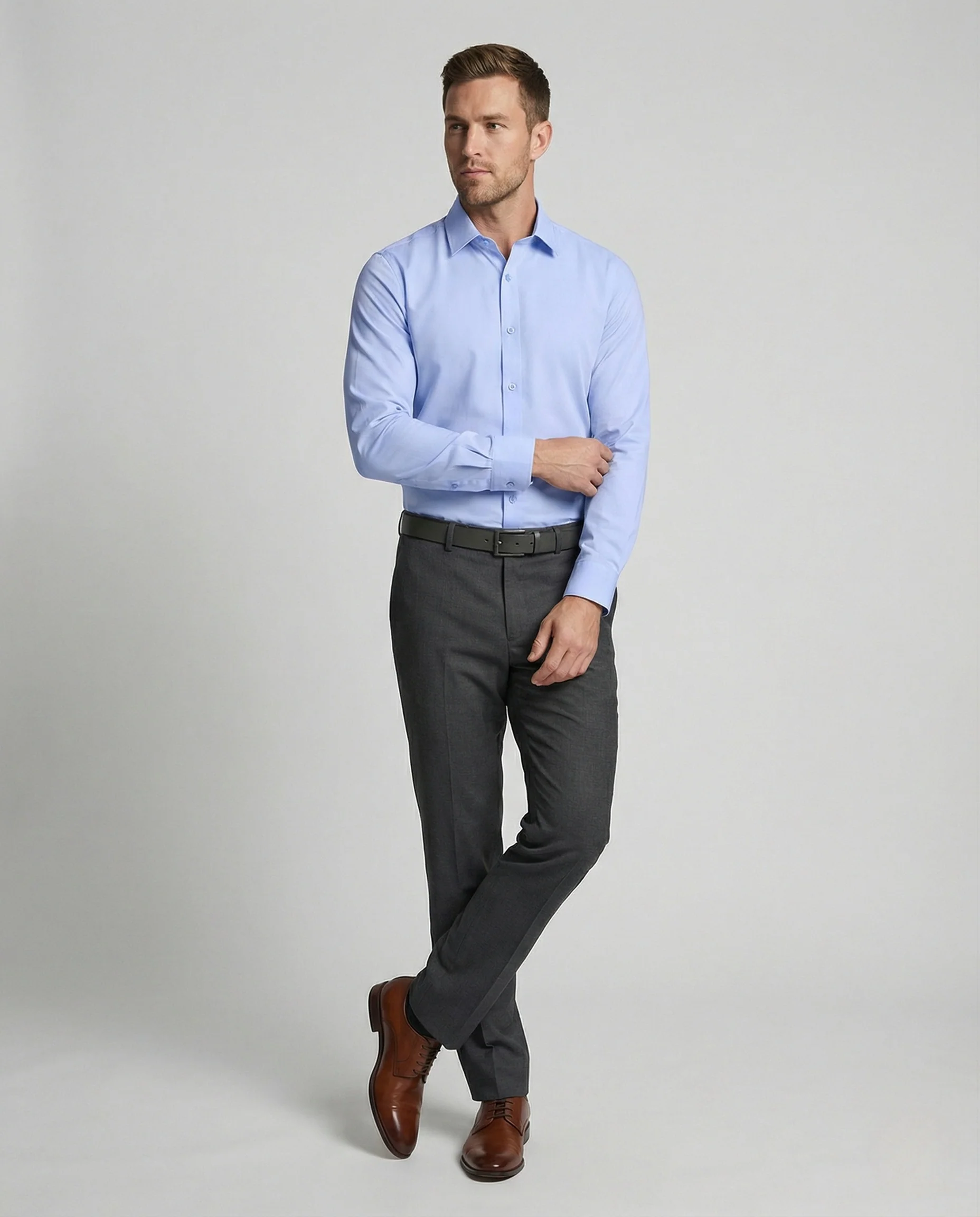 Businesshemd Slim Mit Haifischkragen Herren - Image 2