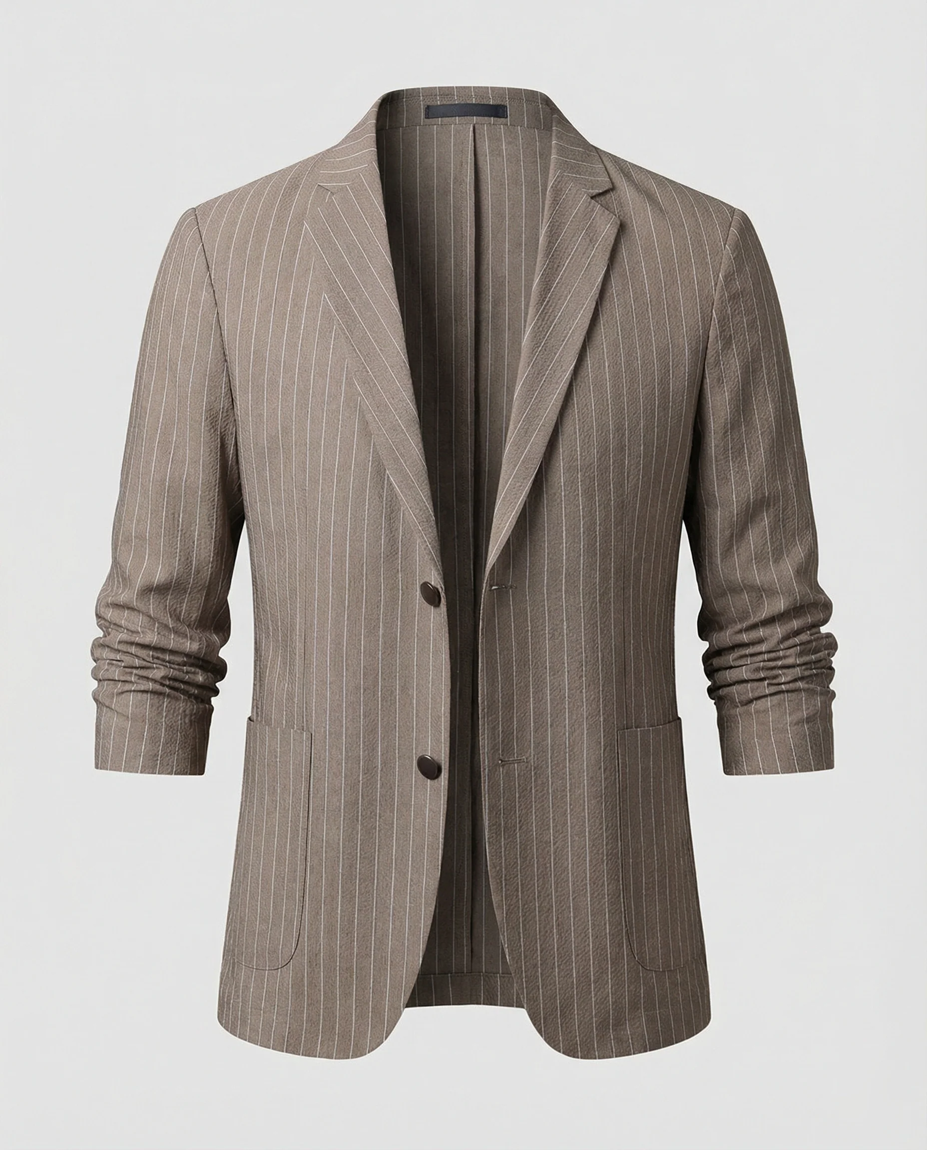 Herren Nadelstreifen Sakko Slim Fit Sommer - Image 3