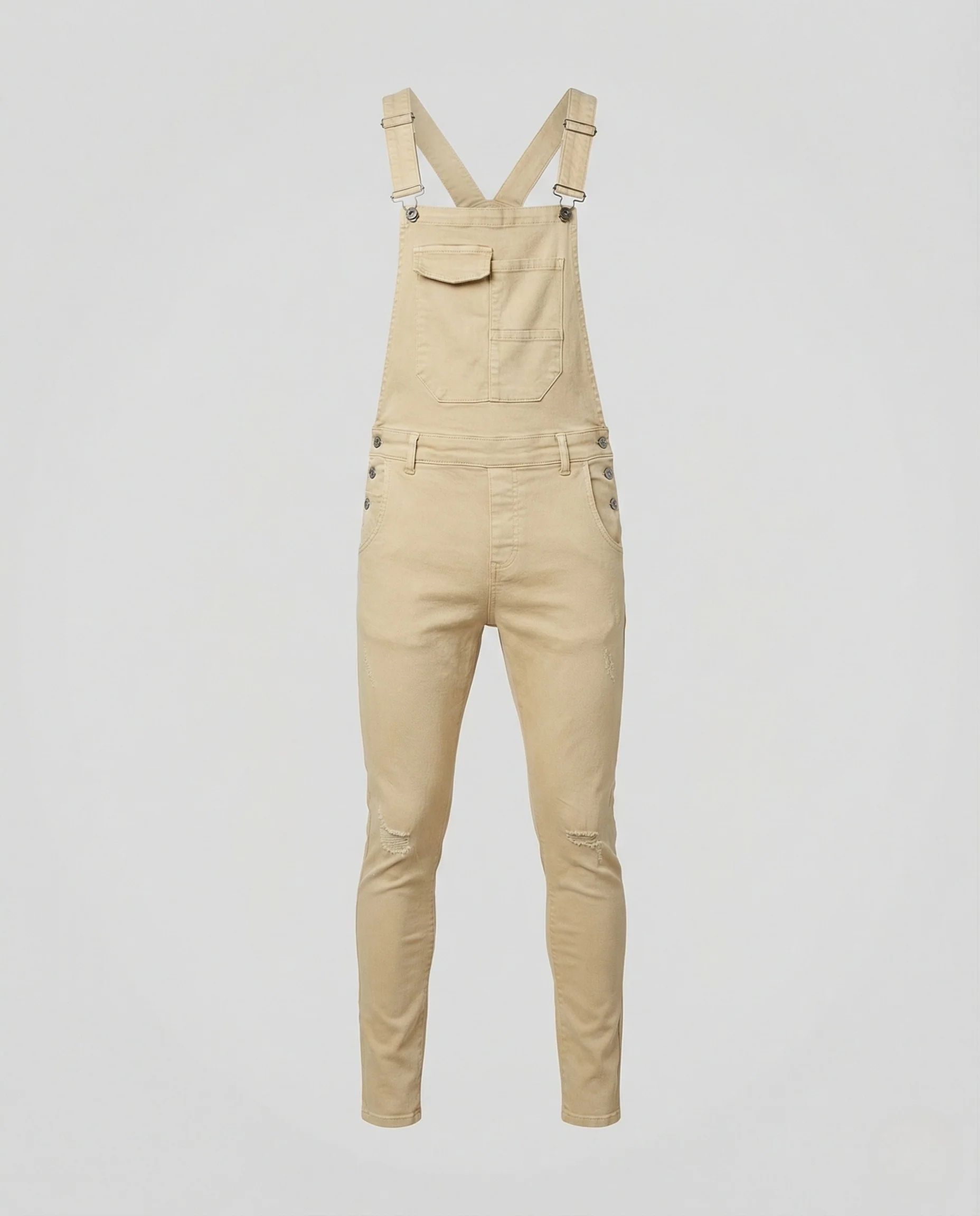 Herren Stretch Latzhose schmal mit Brusttasche - Image 3