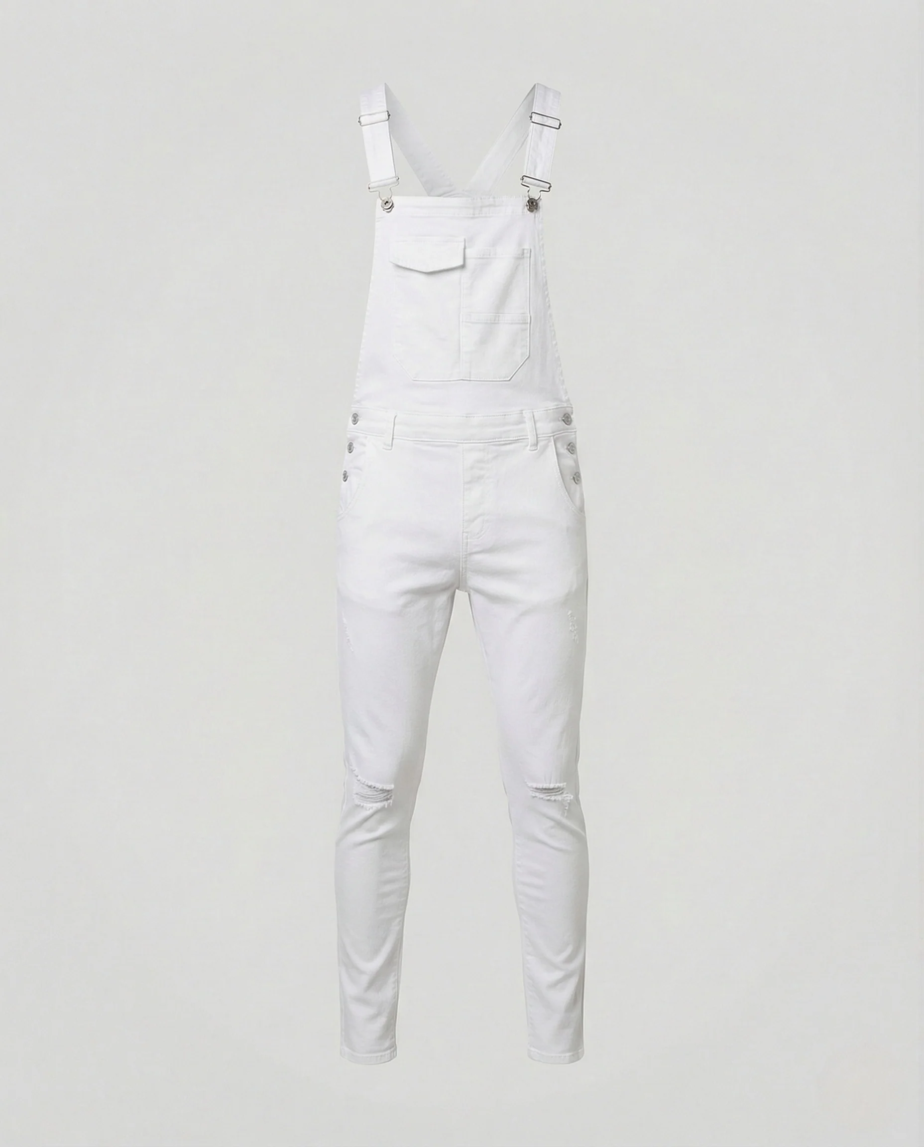 Herren Stretch Latzhose schmal mit Brusttasche - Image 4