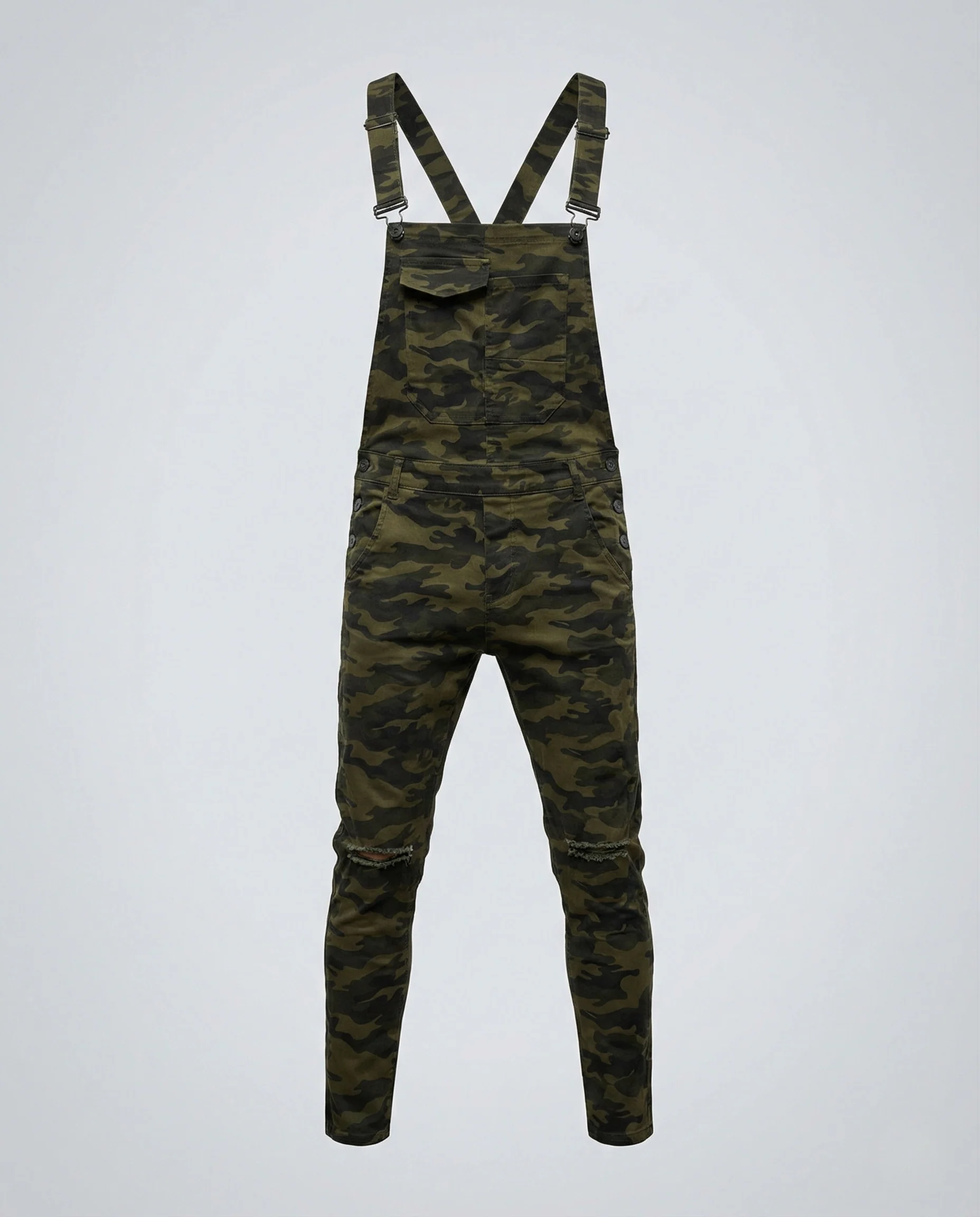 Herren Stretch Latzhose schmal mit Brusttasche - Image 9