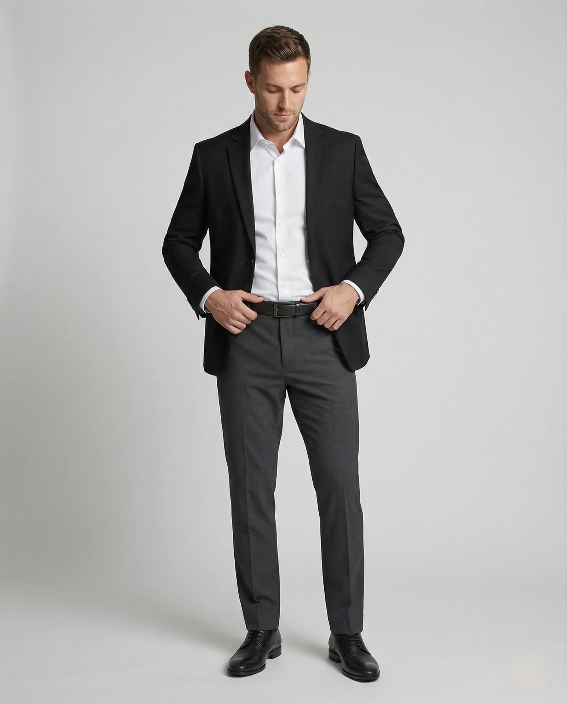 Businessanzug Wollmischung Slim Herren - Image 2