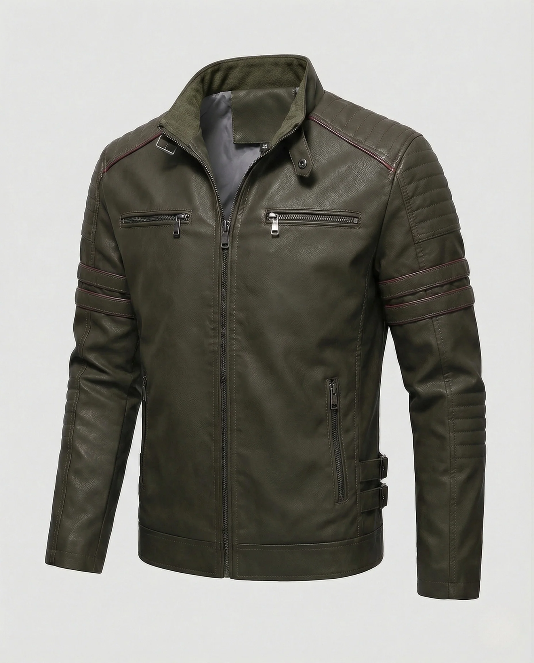 Herren Motorsport Lederblouson - Image 6