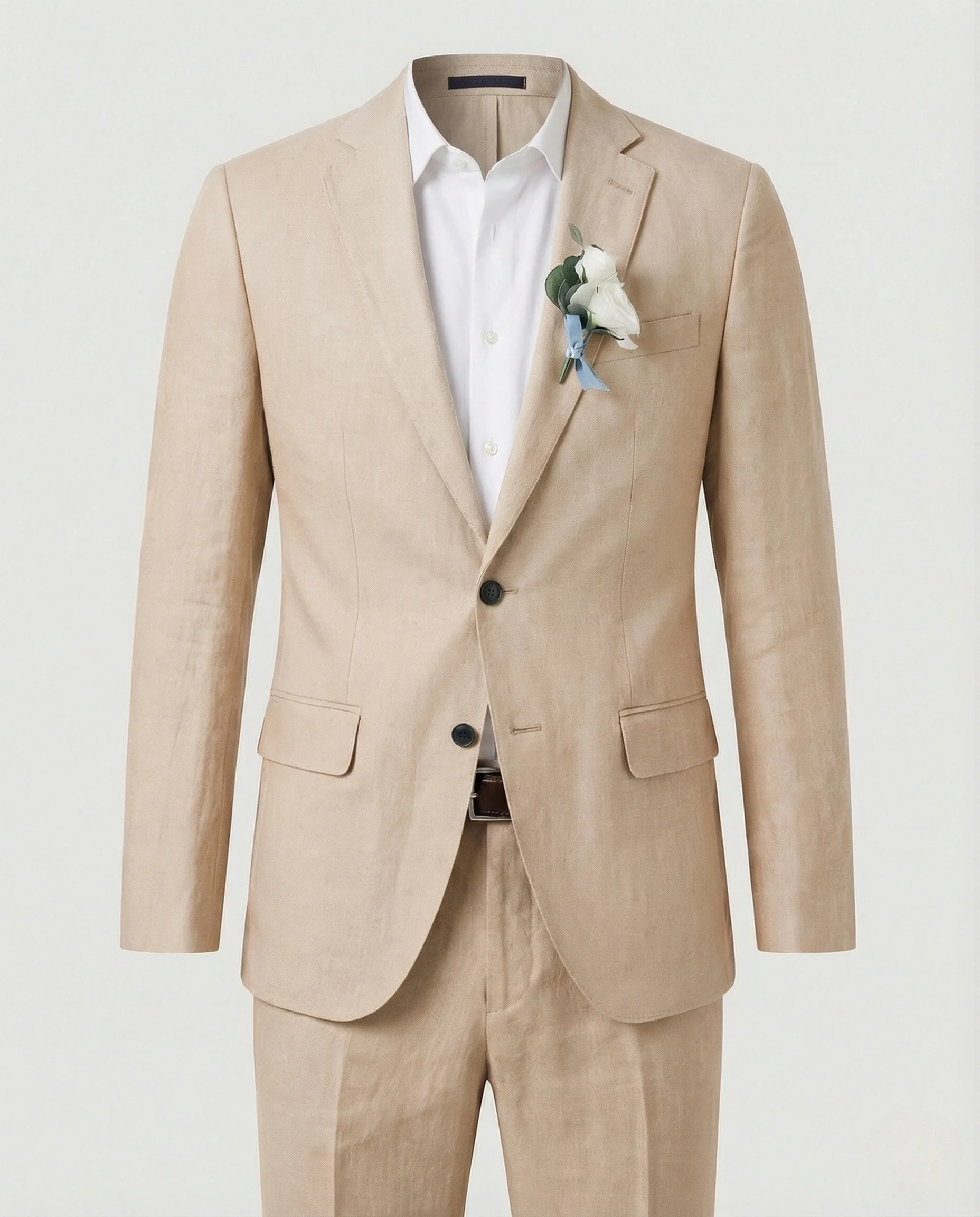 Leinenmischanzug Slim Fit Herren - Image 15