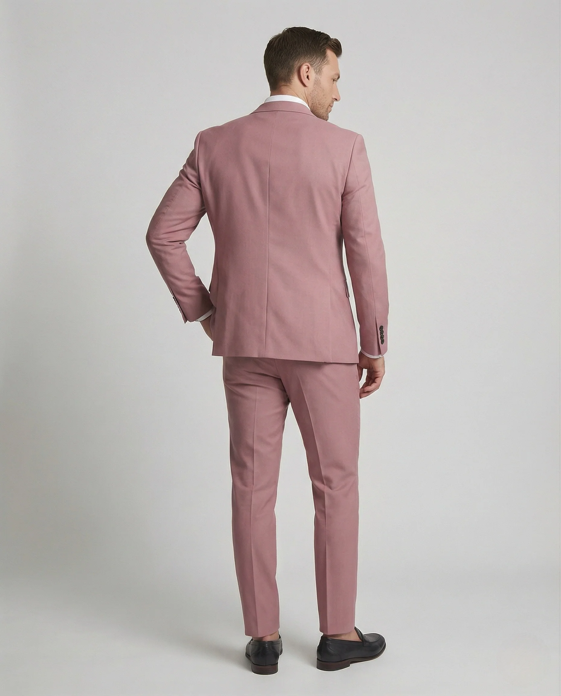 Leinenmischanzug Slim Fit Herren - Image 2