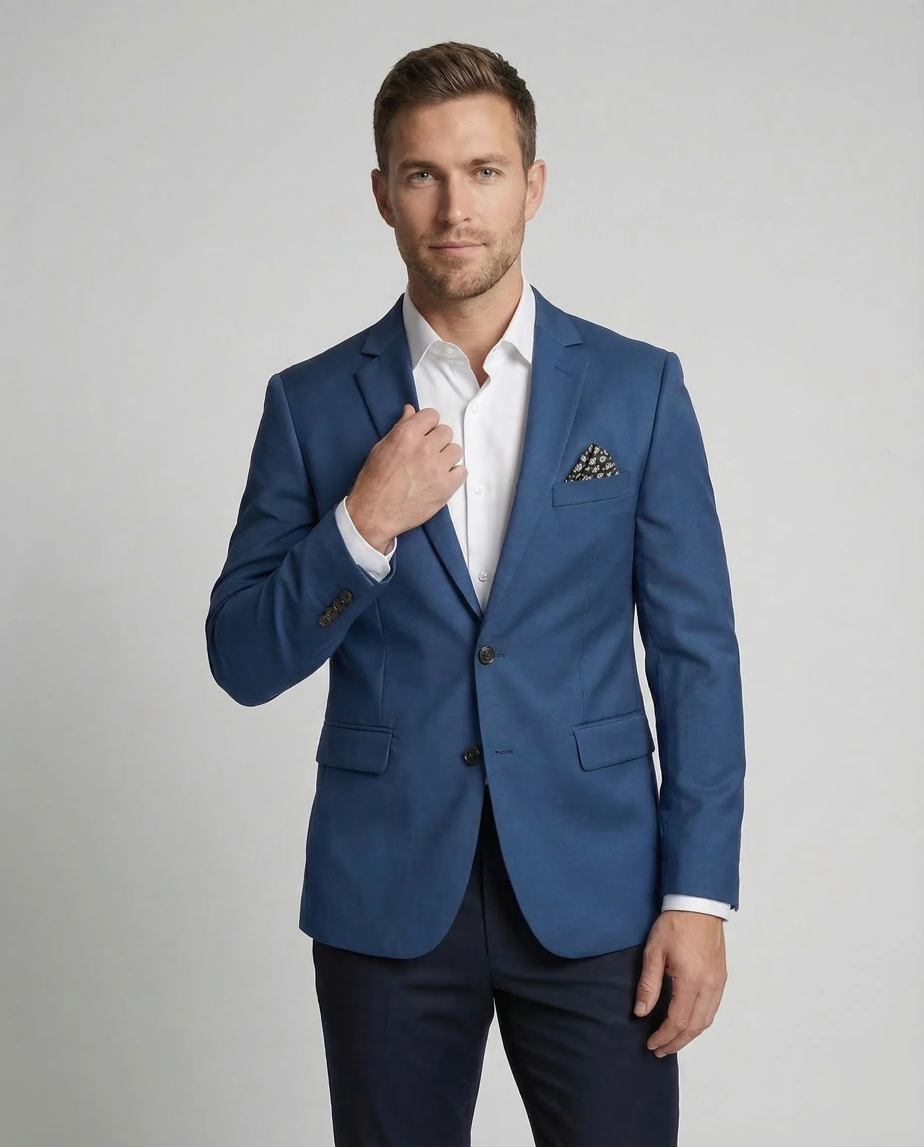 Herren Satin Sakko Slim - Image 2