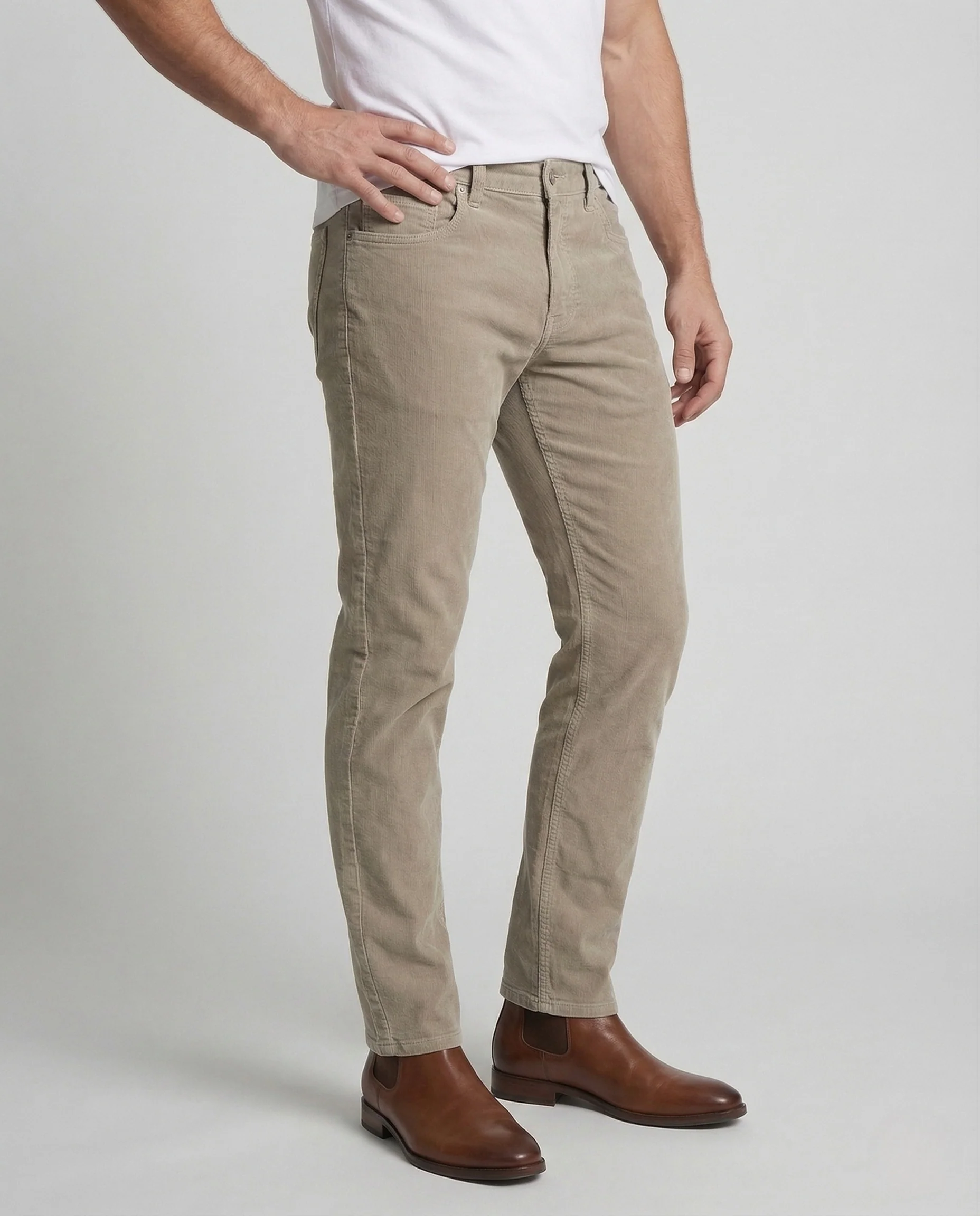Herren schmale Cordhose Breitcord - Image 2